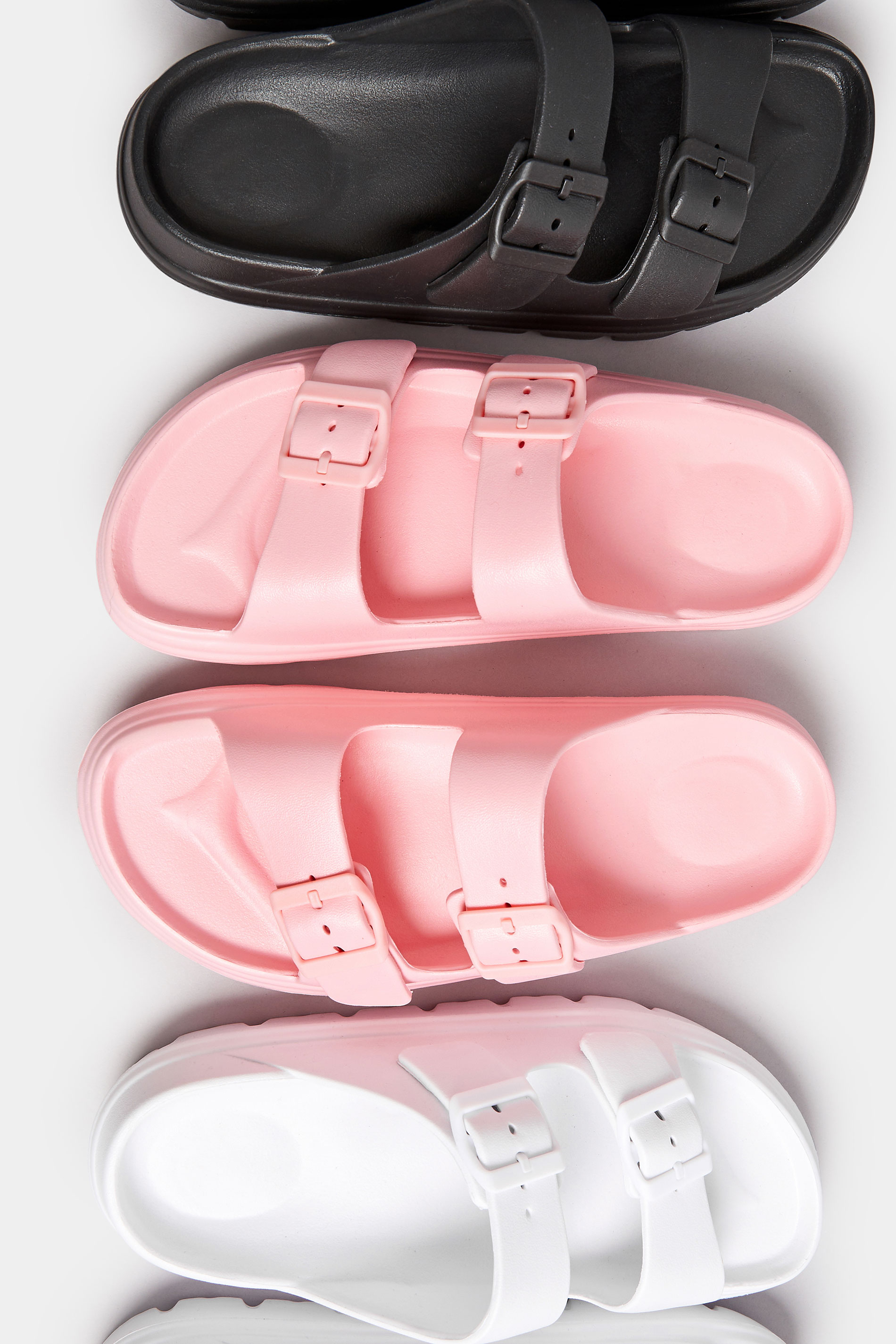 Pink Platform EVA Sandals In Wide E Fit | Yours Clothing 6