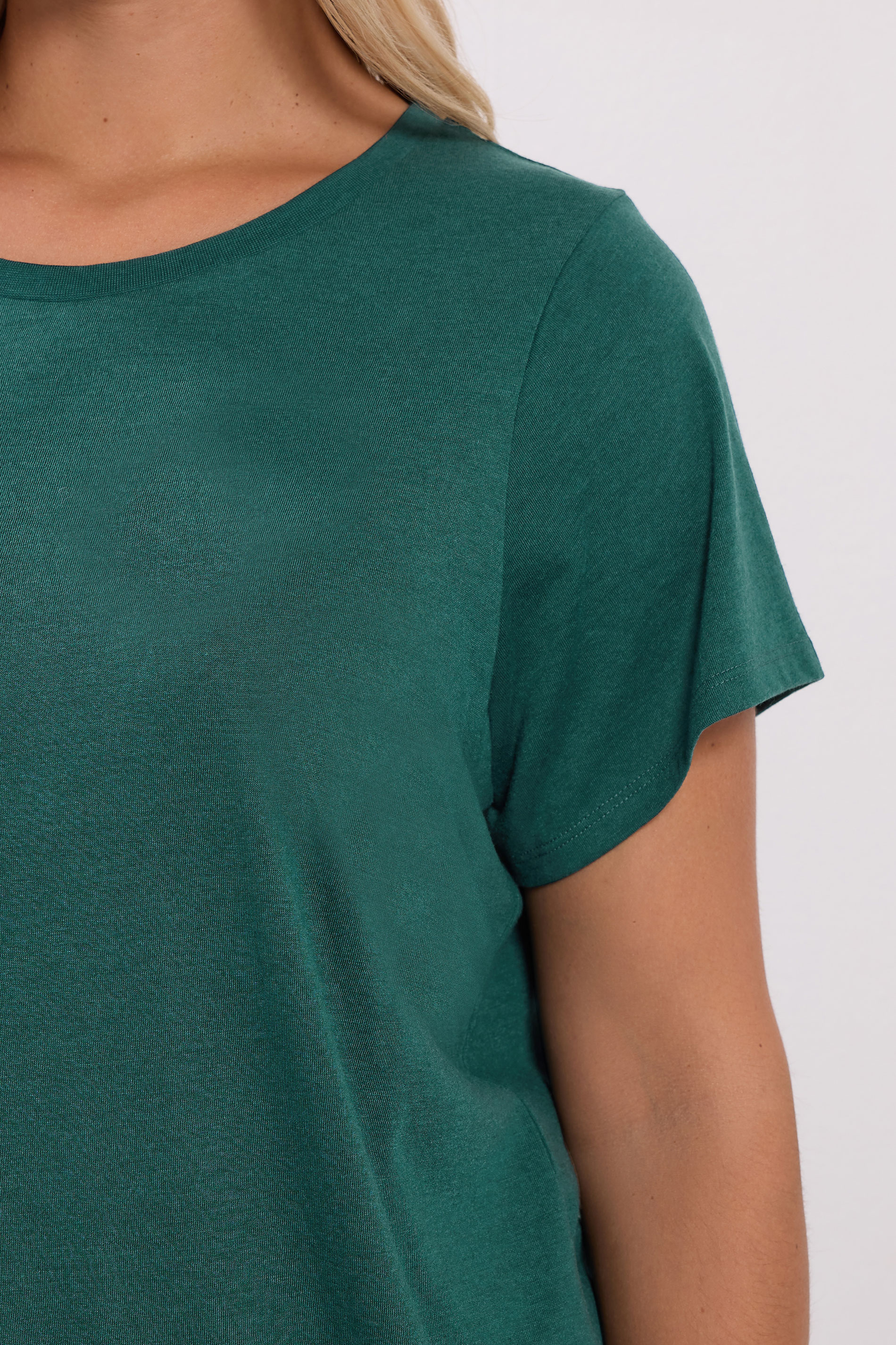 YOURS Plus Size Forest Green Core T-Shirt | Yours Clothing 4