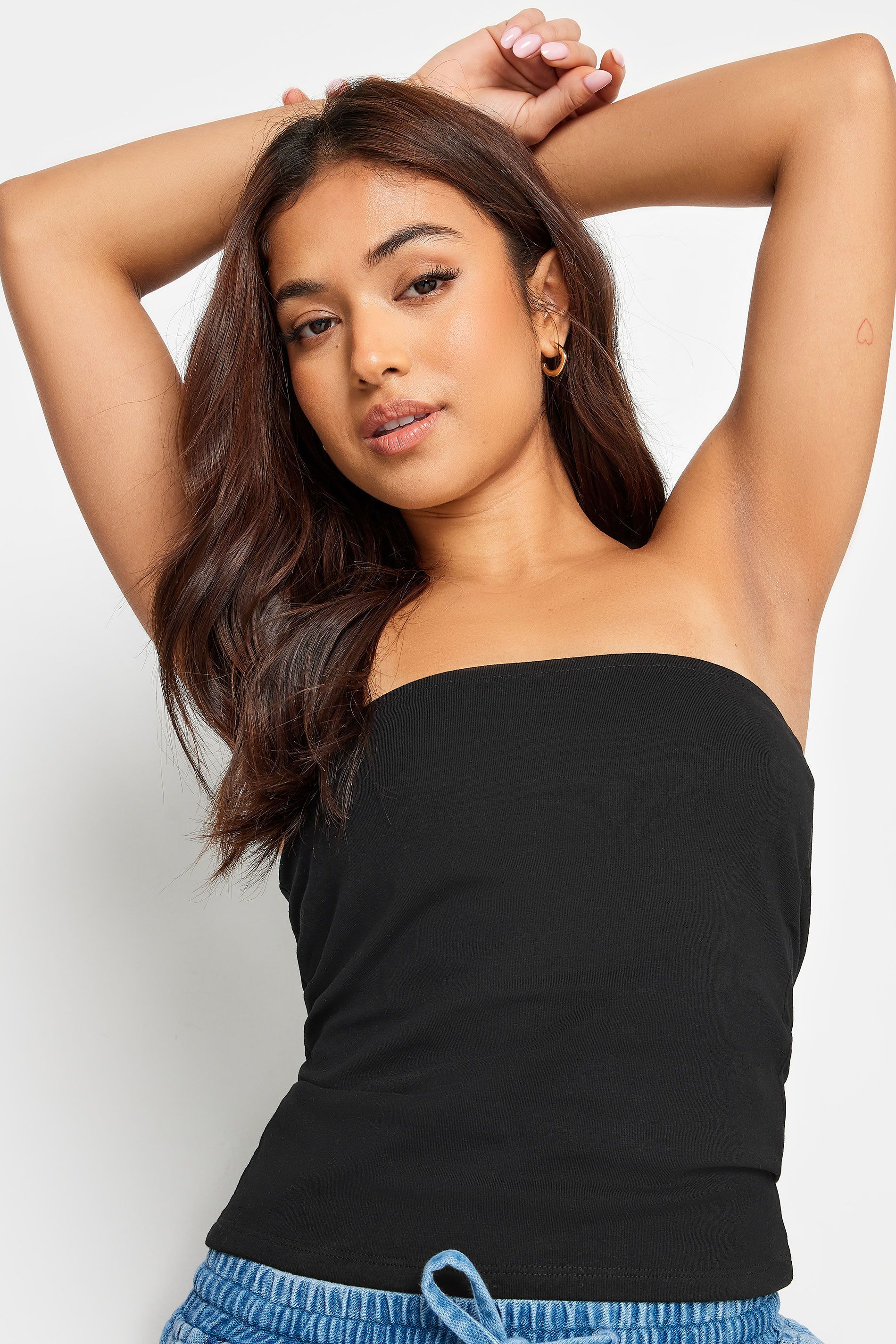 PixieGirl Petite Women's Black Bandeau Top | PixieGirl 5
