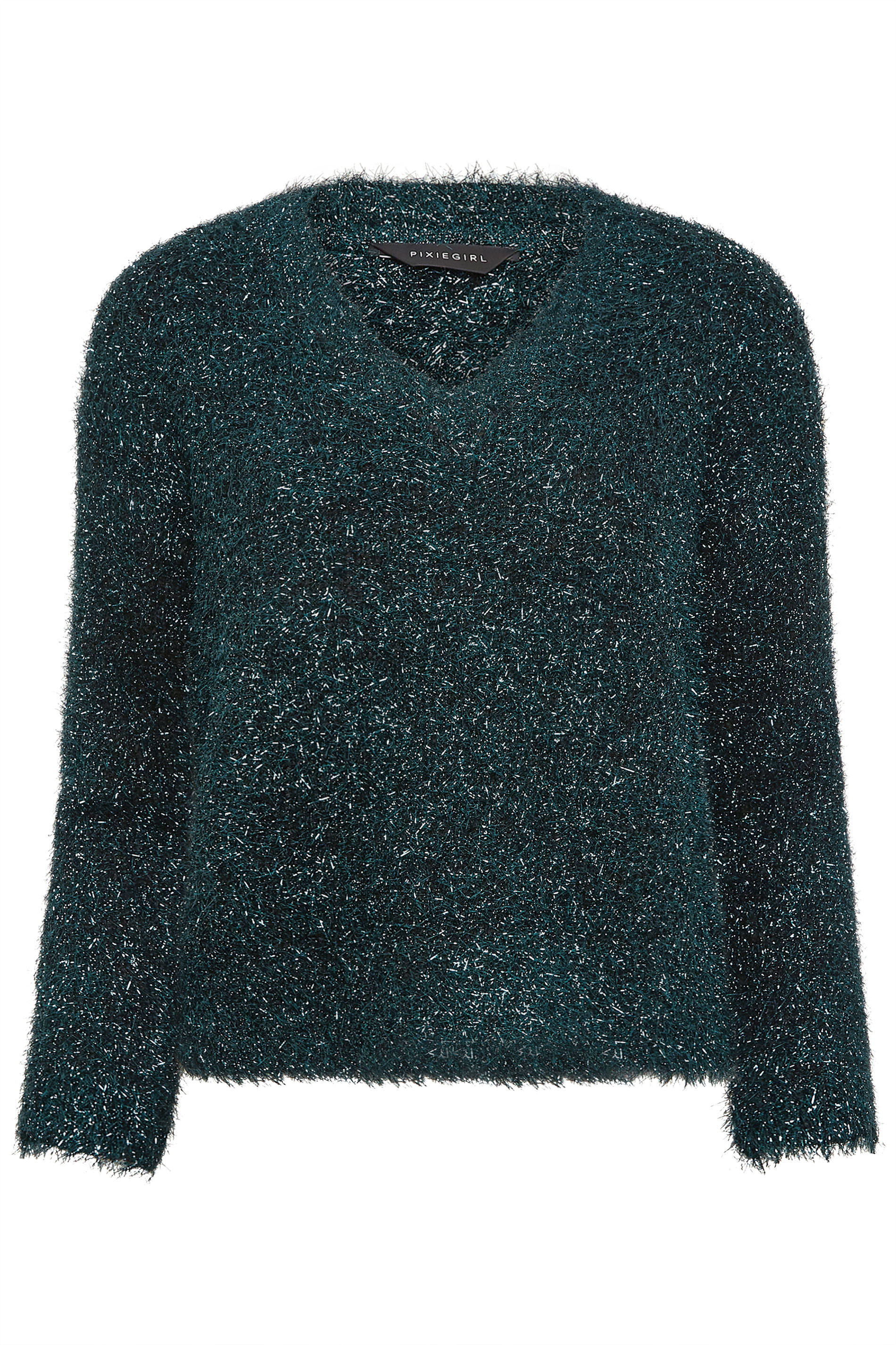 PixieGirl Teal Blue Tinsel Jumper | PixieGirl  6