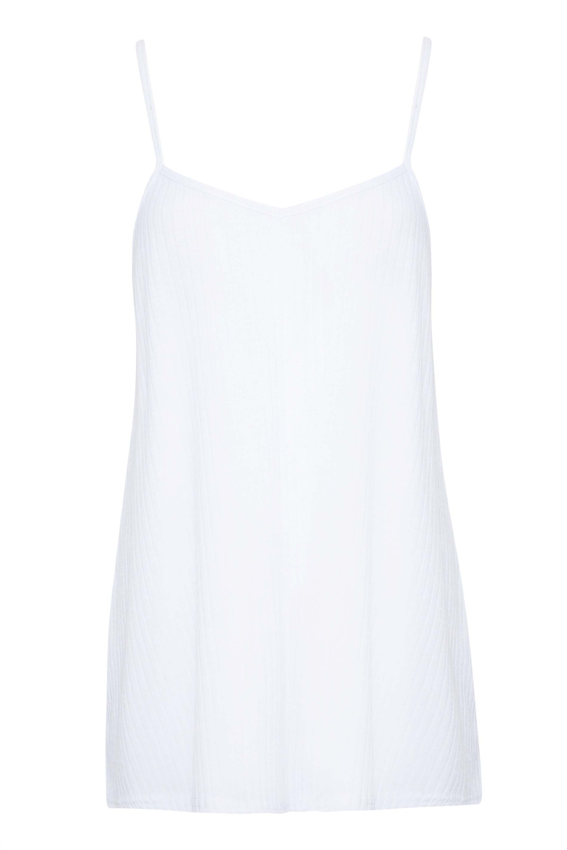 PixieGirl 2 PACK Petite Women's Black & White Ribbed Swing Vest Tops | PixieGirl 8