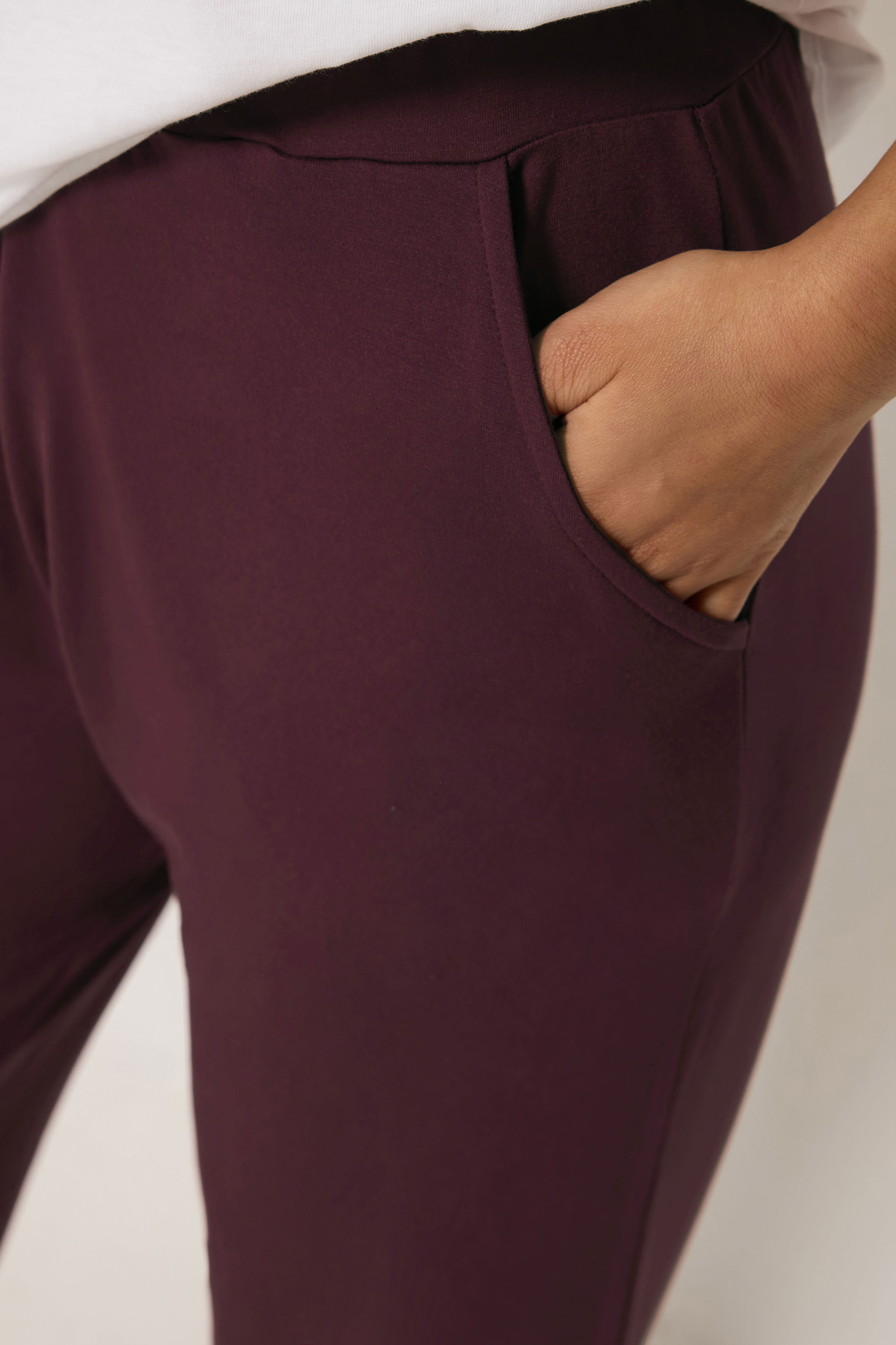PixieGirl Petite Women's Burgundy Red Harem Trousers | PixieGirl 4