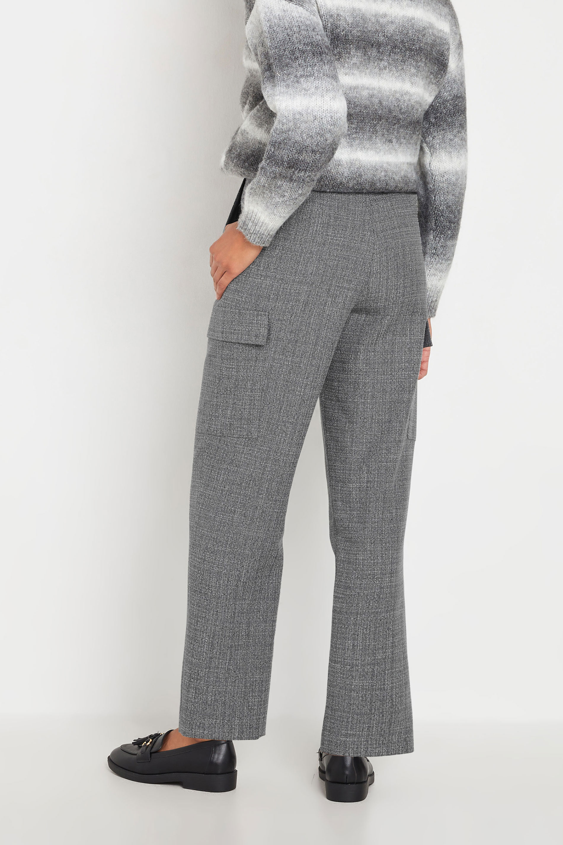 M&Co Grey Textured Cargo Trousers | M&Co 5