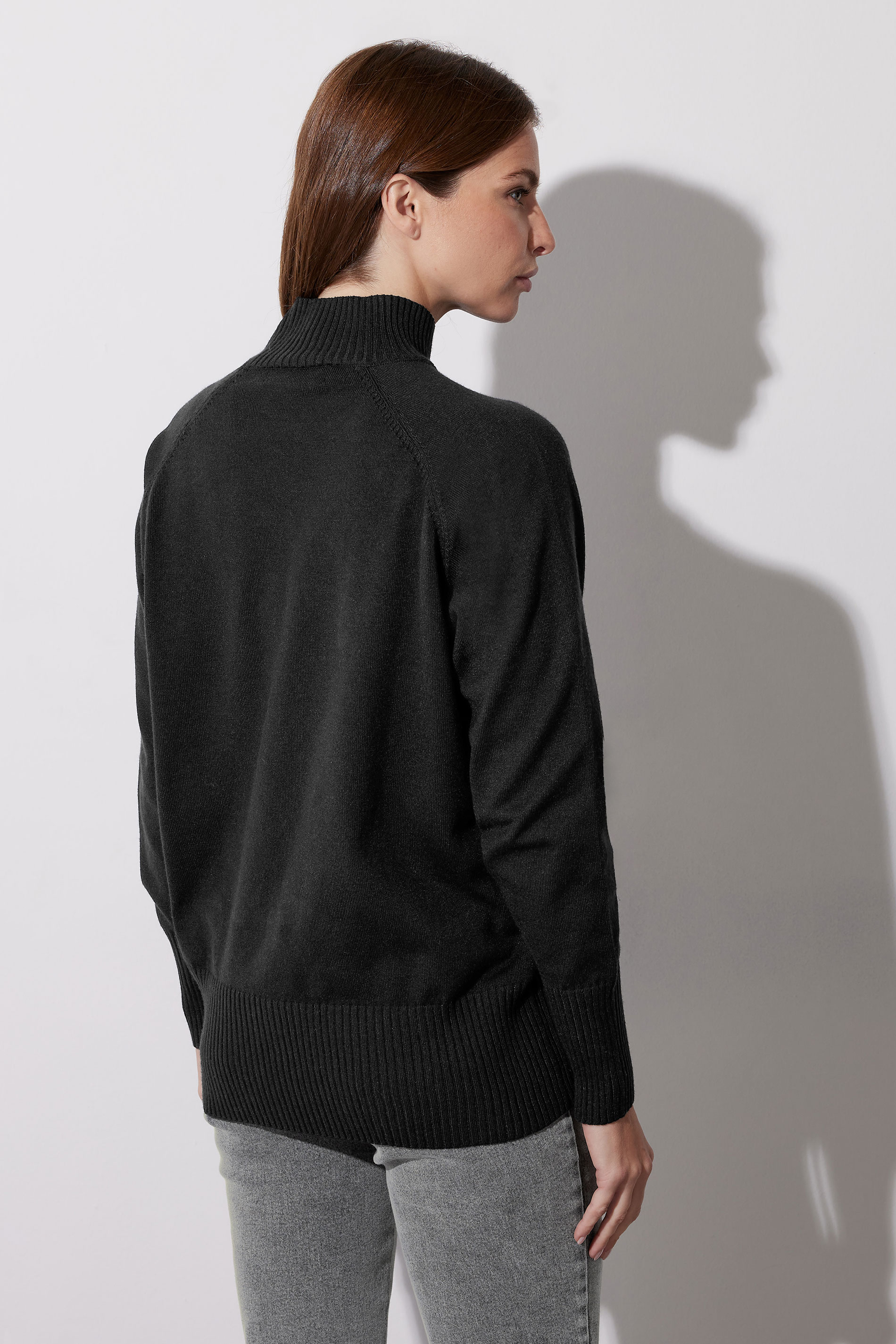 STAR Black Stud Embellished Raglan Jumper | StarByJM 3