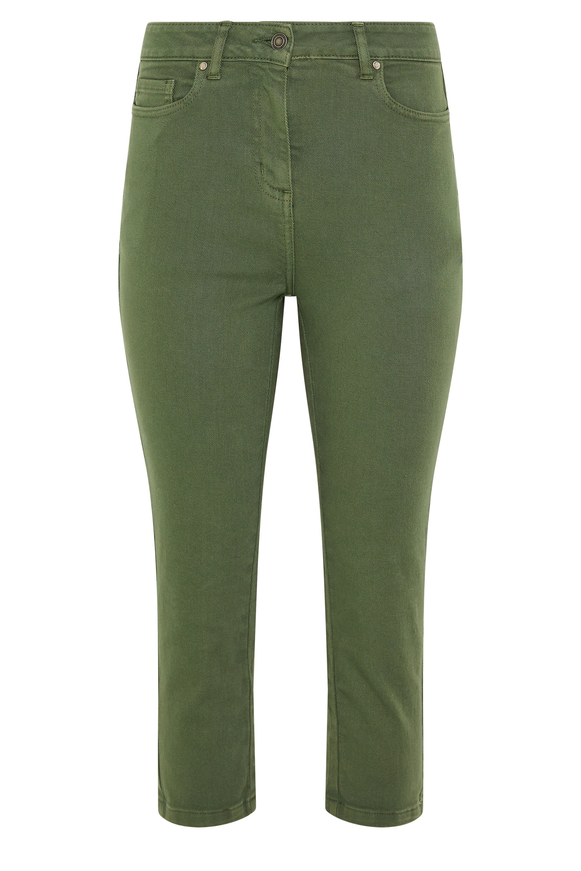 M&Co Petite Green Ankle Grazer Jeans | M&Co 1