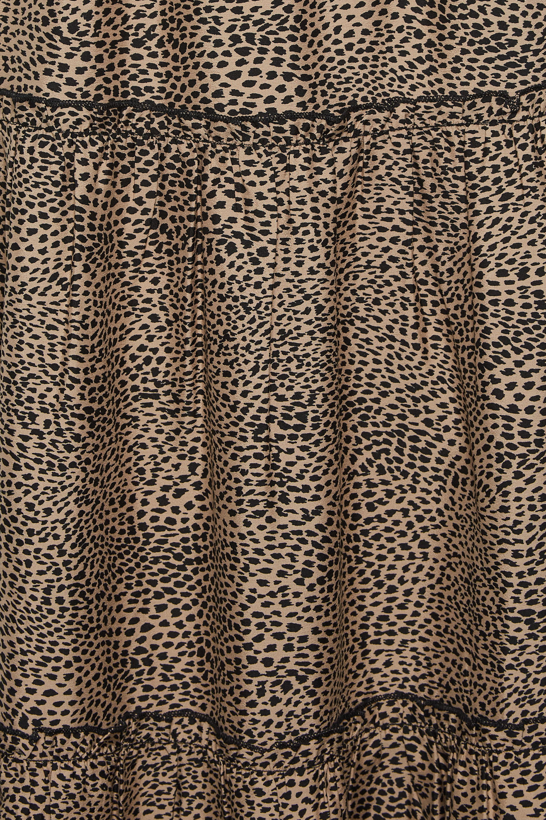 PixieGirl Brown Animal Print Tiered Maxi Skirt | PixieGirl  5