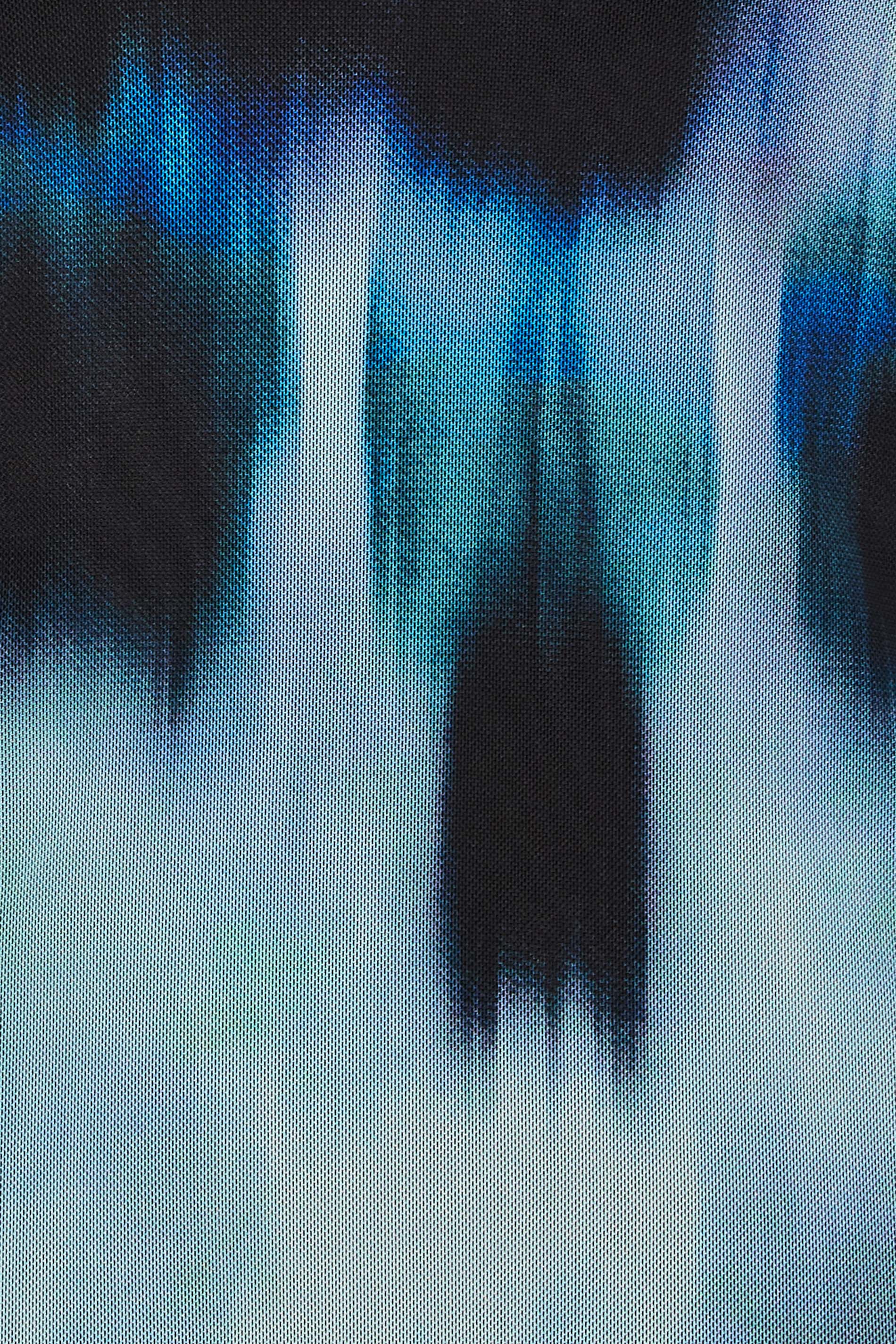 PixieGirl Blue Blur Print Mesh Top | PixieGirl 6