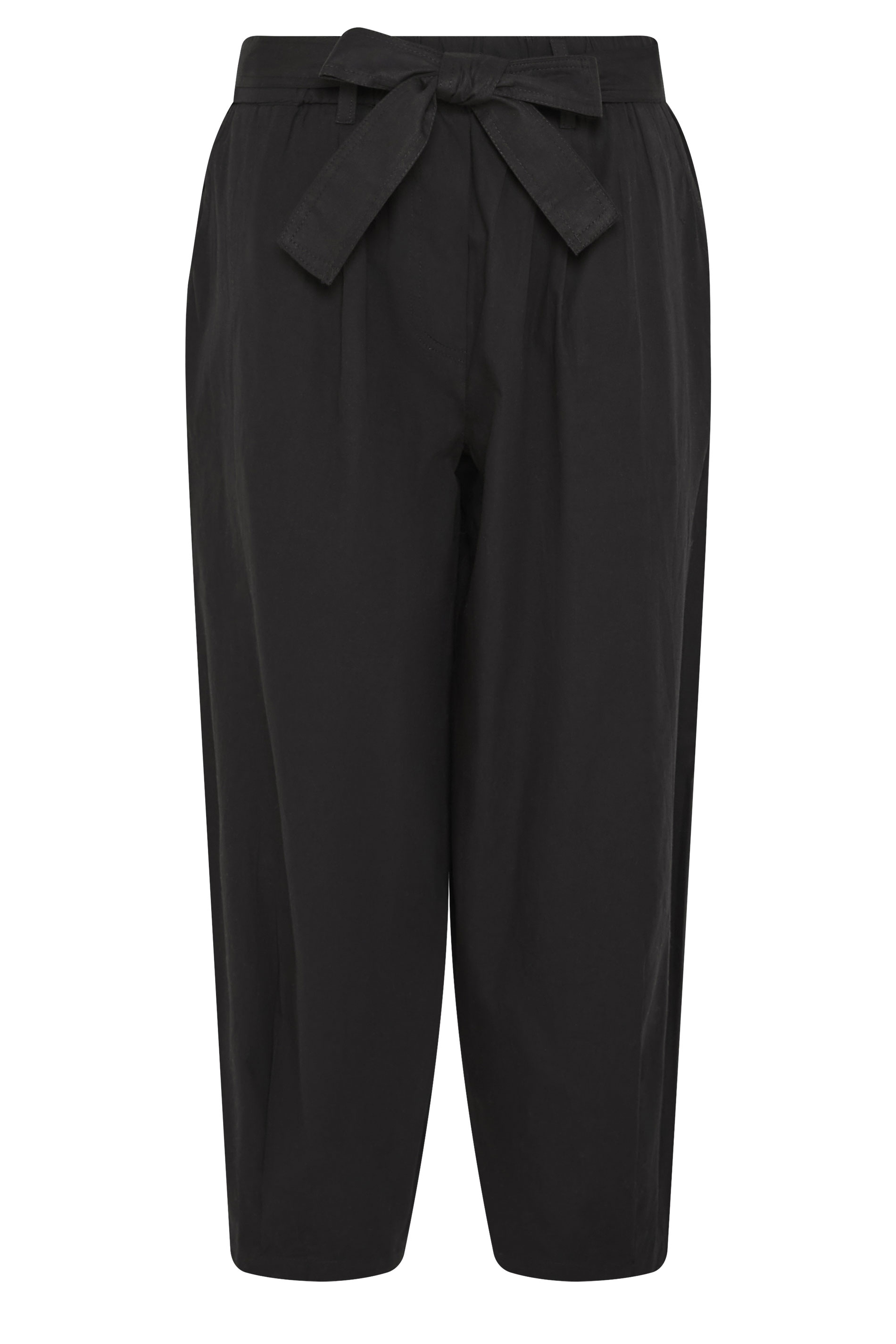 PixieGirl Petite Women's Black Poplin Barrel Trousers | PixieGirl 5