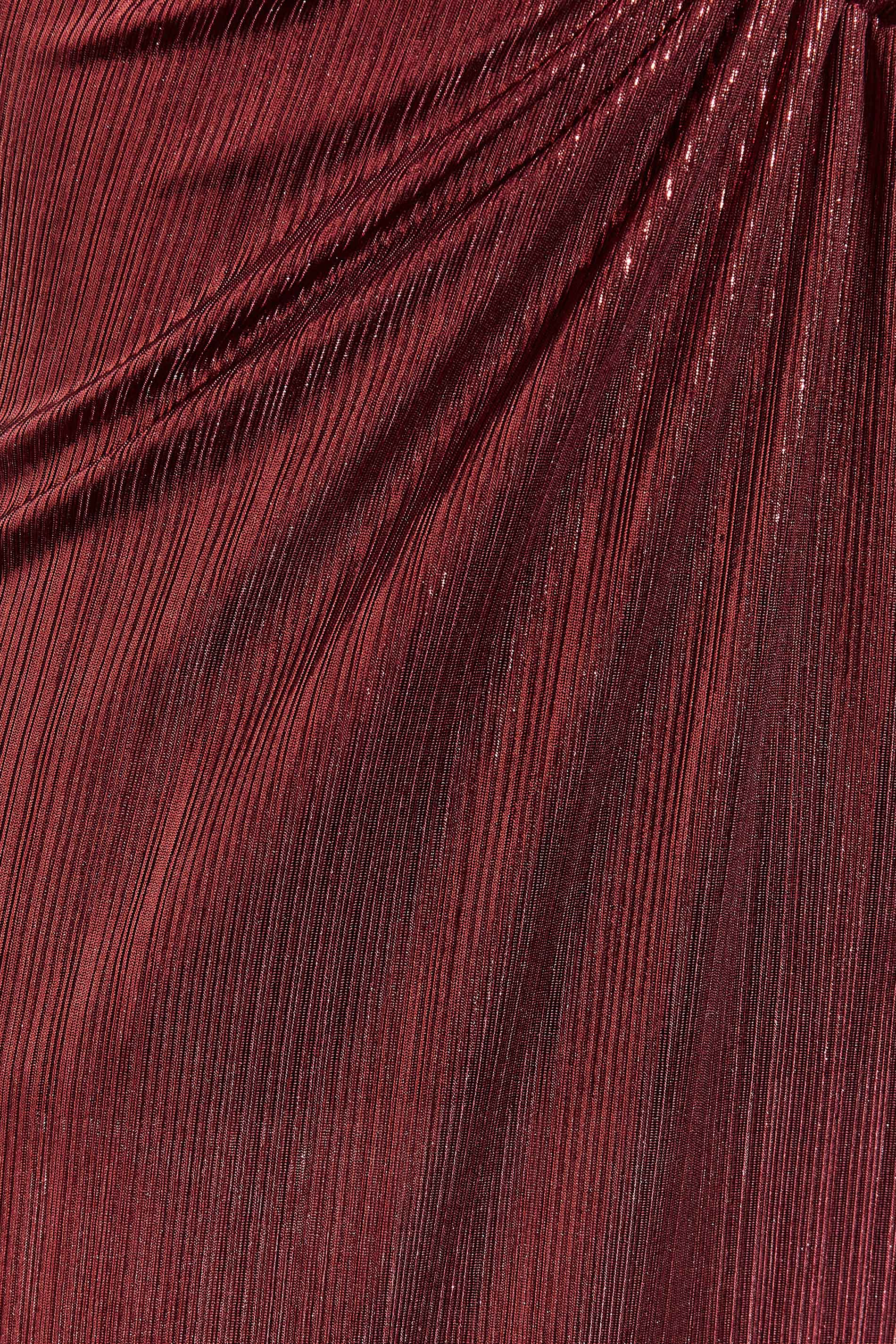 Petite Red Shine Ring Cut Out Mini Dress | PixieGirl 5