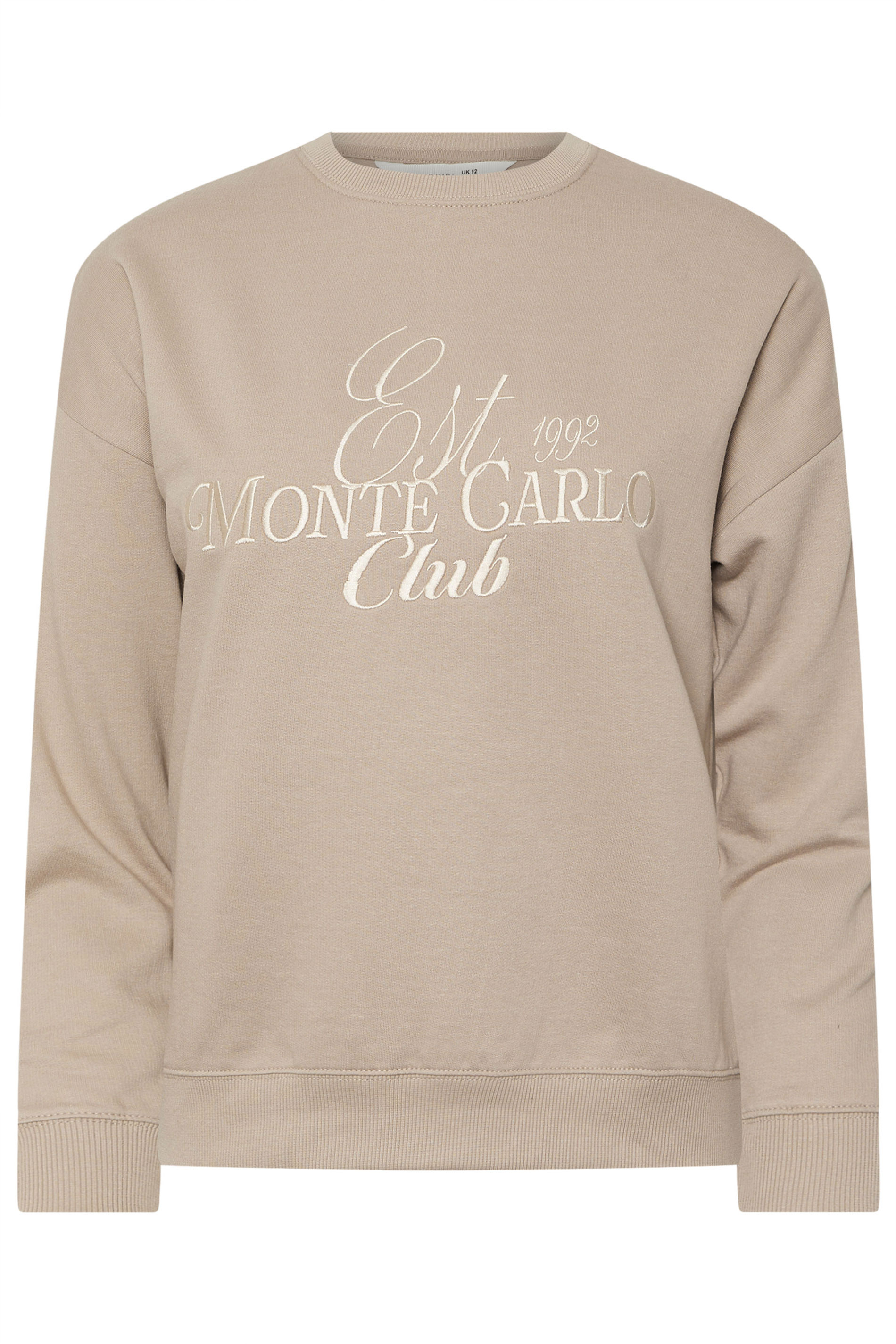 PixieGirl Petite Women's Stone Brown 'Monte Carlo' Embroidered Sweatshirt | PixieGirl 8