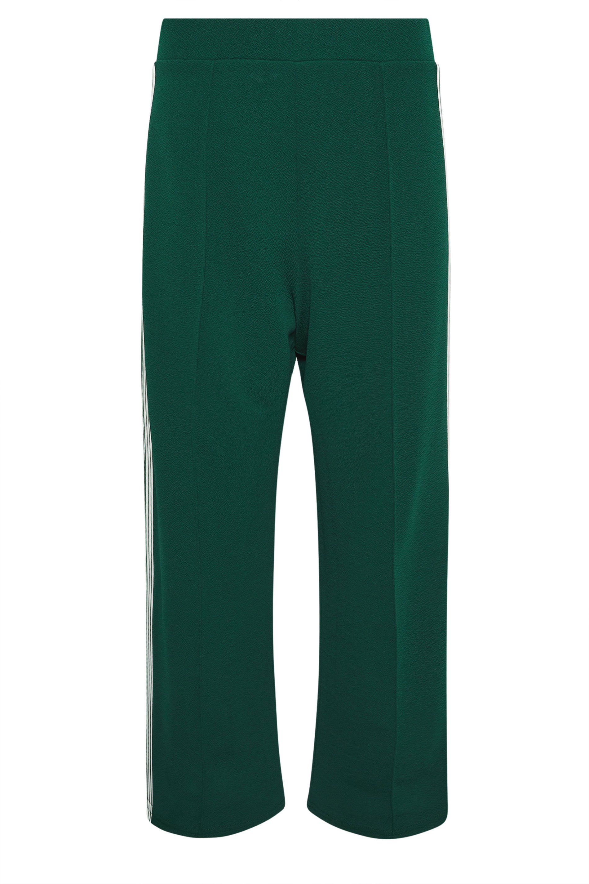 PixieGirl Petite Women's Green Side Stripe Trousers | PixieGirl 5