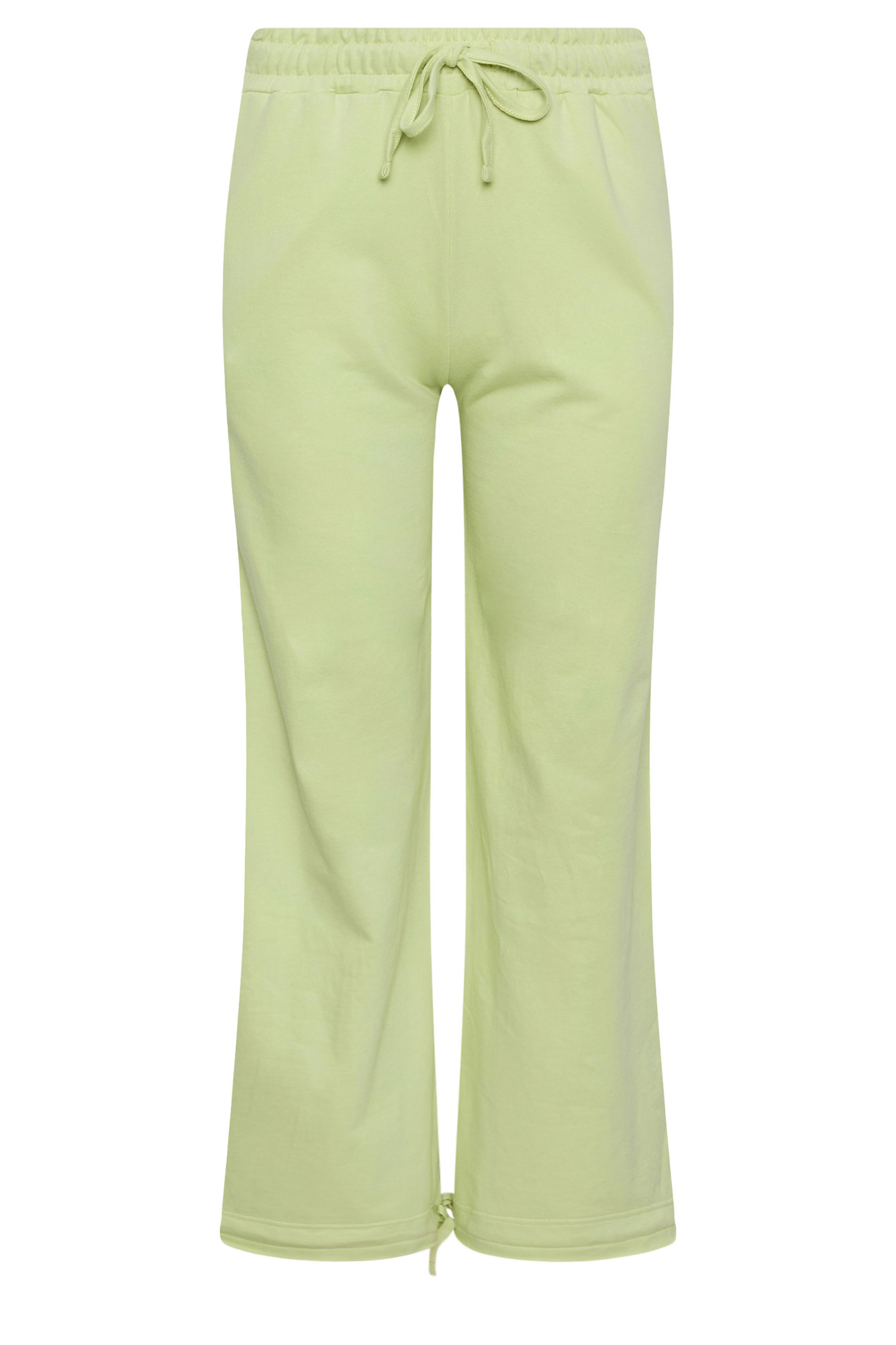 PixieGirl Petite Women's Lime Green Wide Leg Hem Detail Jogger | PixieGirl 6