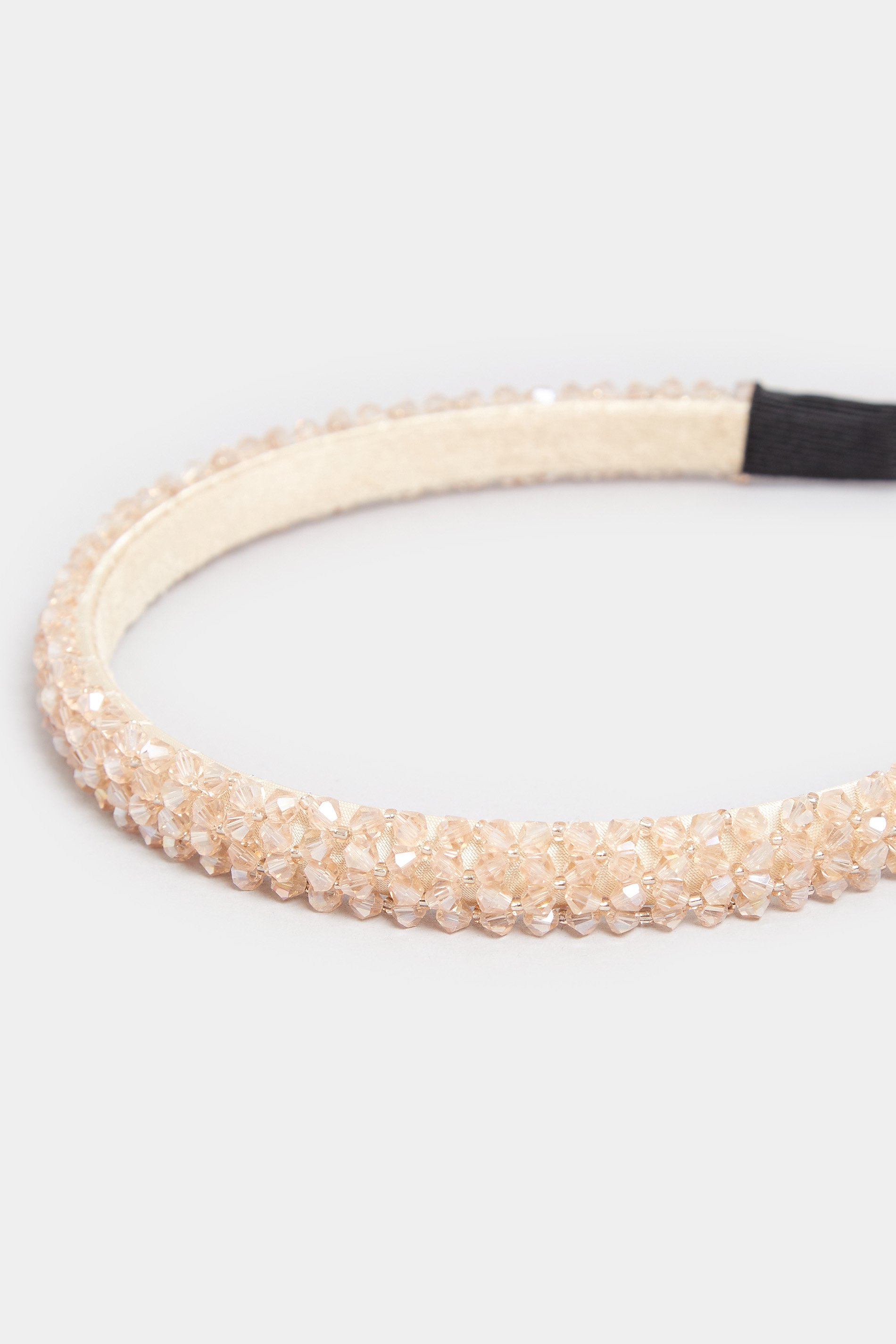 Pink Crystal Beaded Headband | Yours Clothing 4