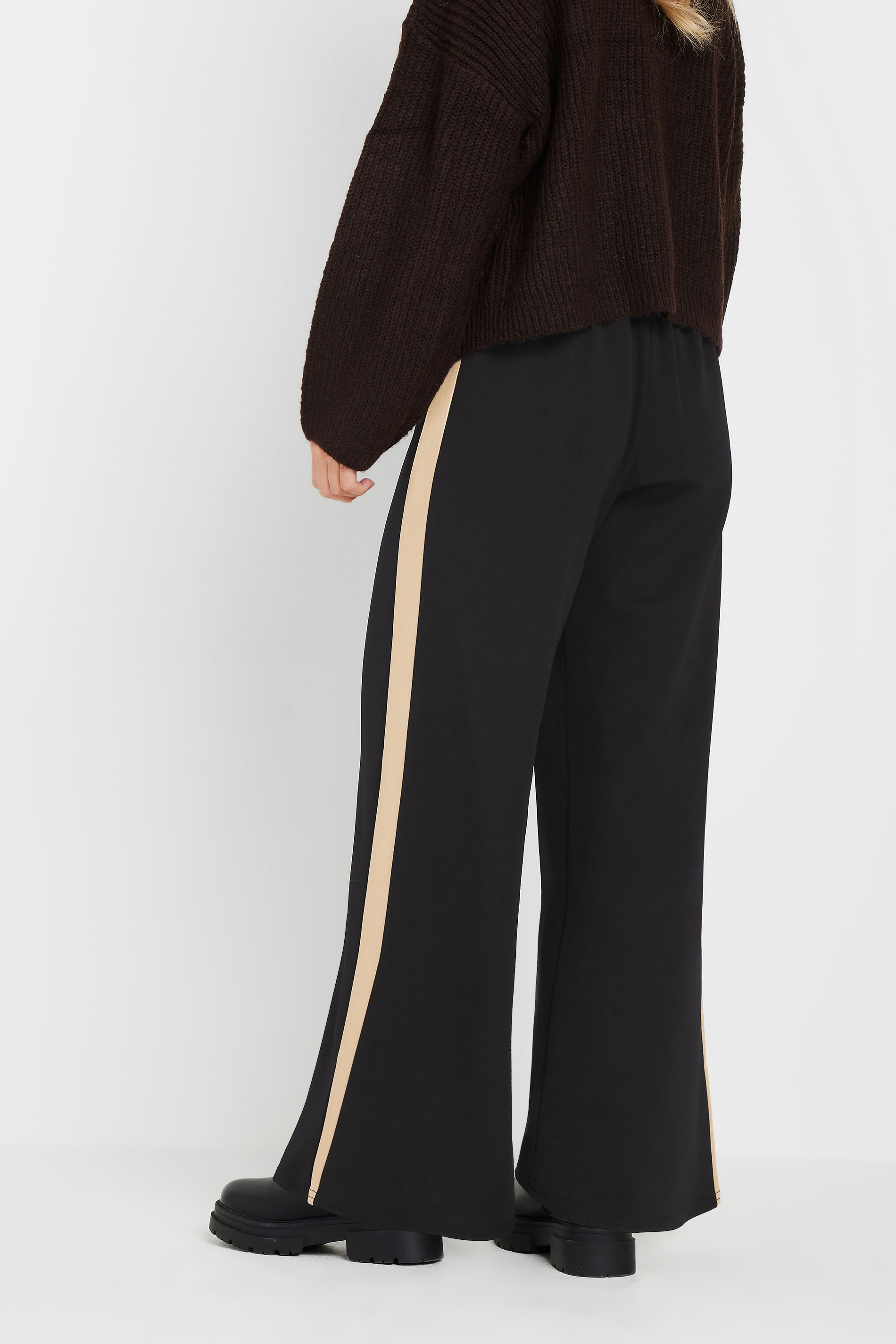 PixieGirl Petite Women's Black Side Stripe Joggers | PixieGirl 3