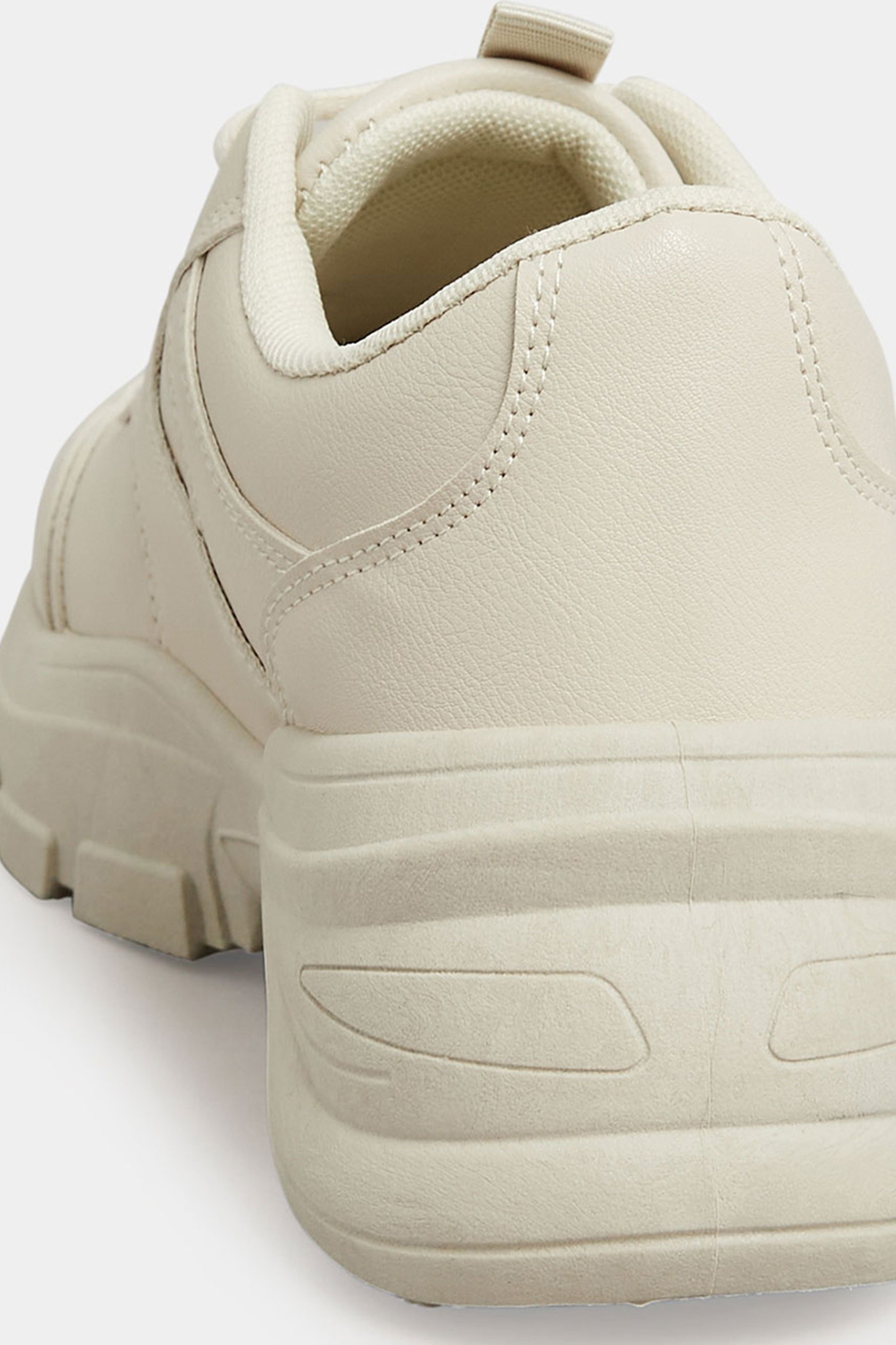 PixieGirl Cream Platform Trainers In Standard Fit PixieGirl