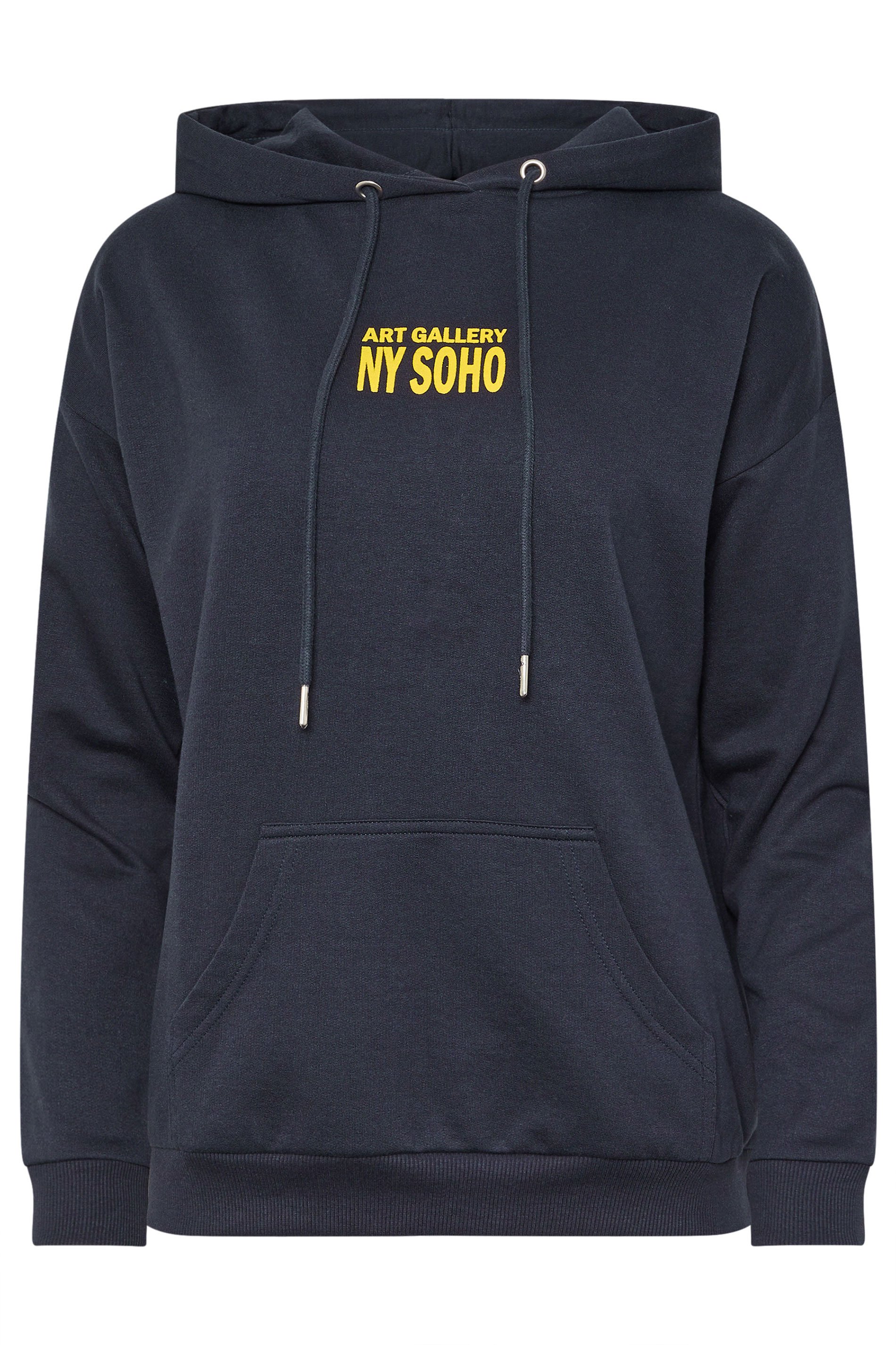 PixieGirl Petite Women's Navy Blue Back Slogan Hoodie | PixieGirl 5