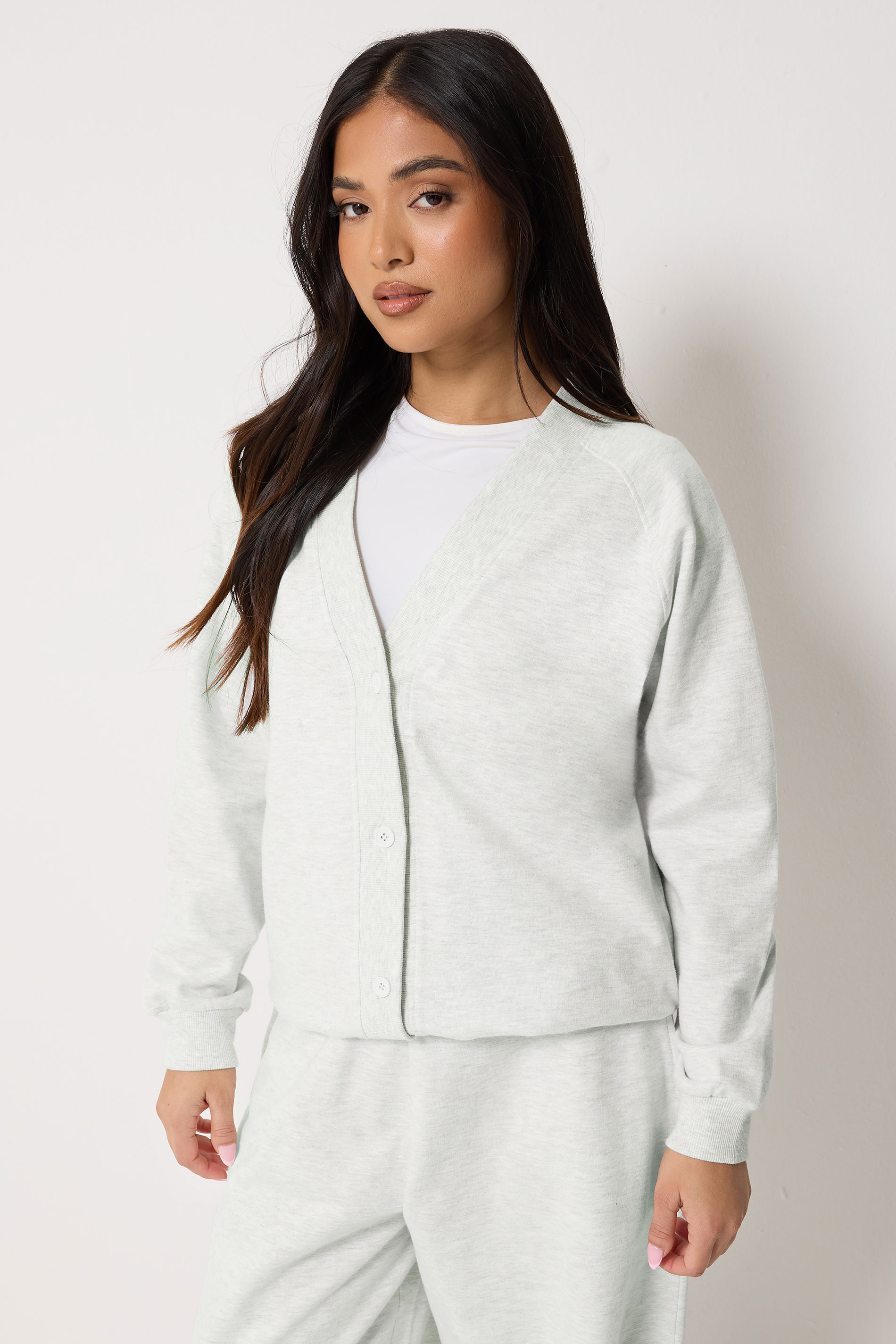 PixieGirl Petite Women's Grey Marl Cardigan | PixieGirl 3