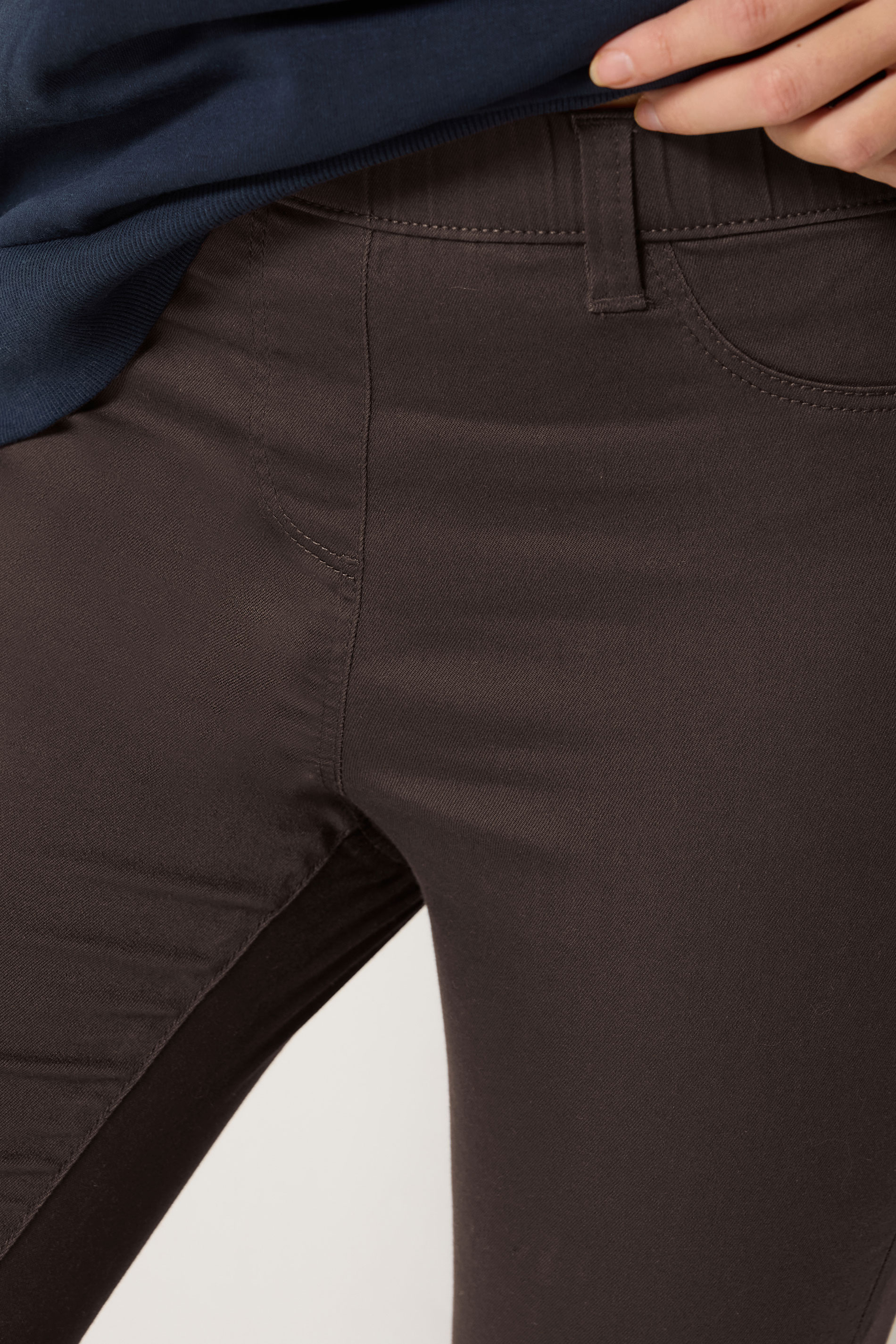 M&Co Chocolate Brown Skinny Jeggings | M&Co 4