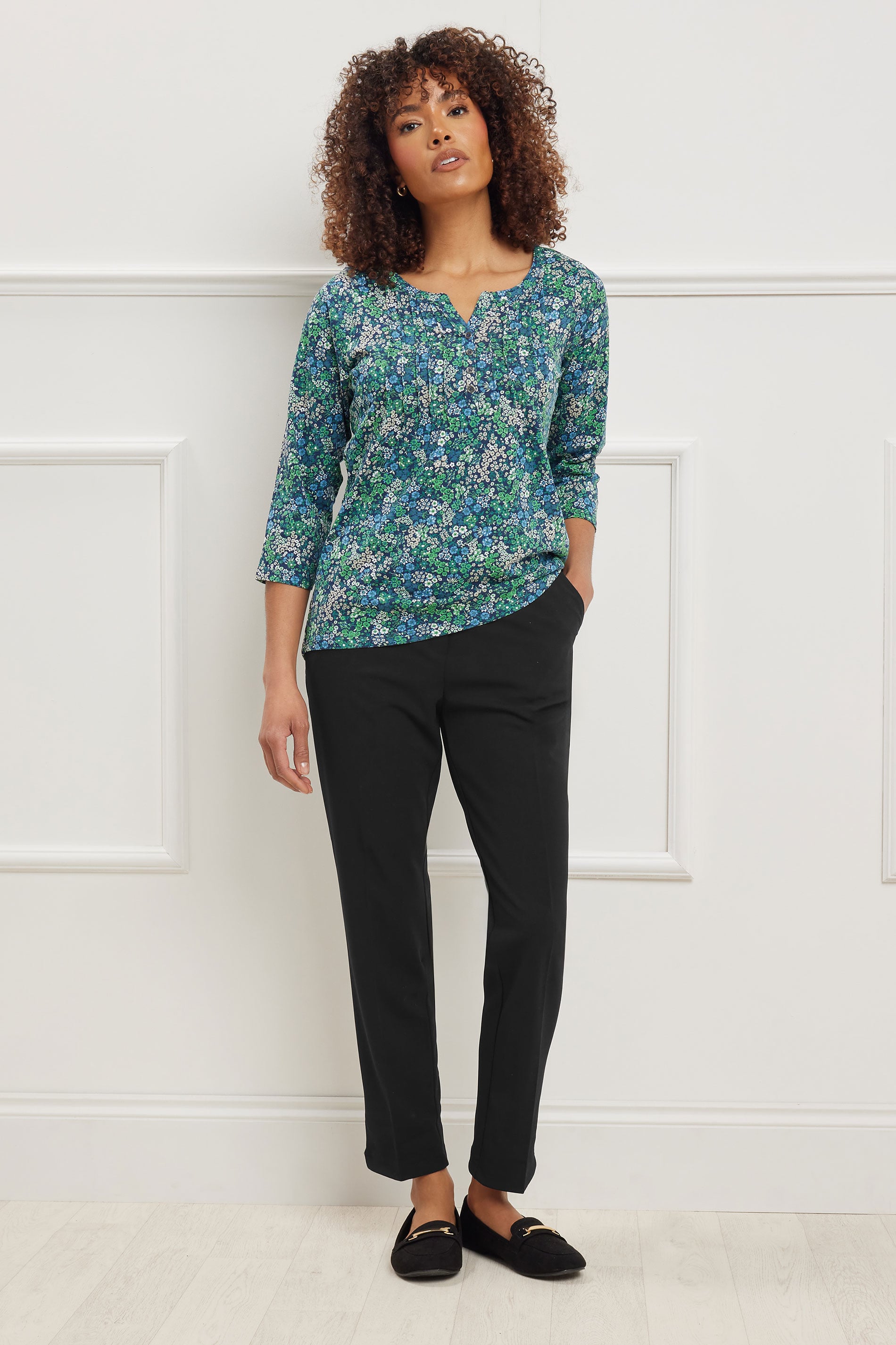 M&Co Black Tapered Tailored Trousers | M&Co 2