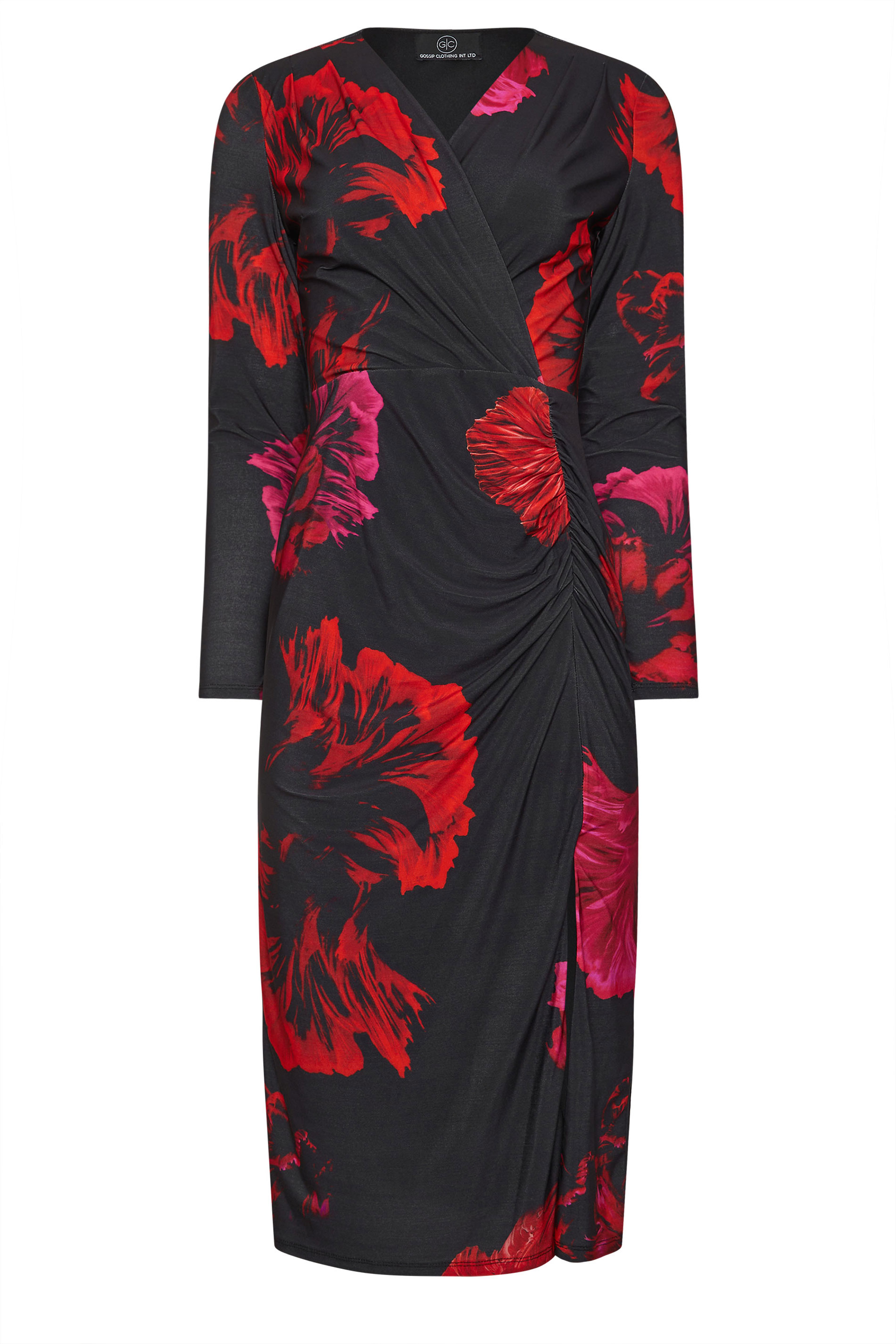 STAR Black Oriental Floral Print Dress | StarByJM 7