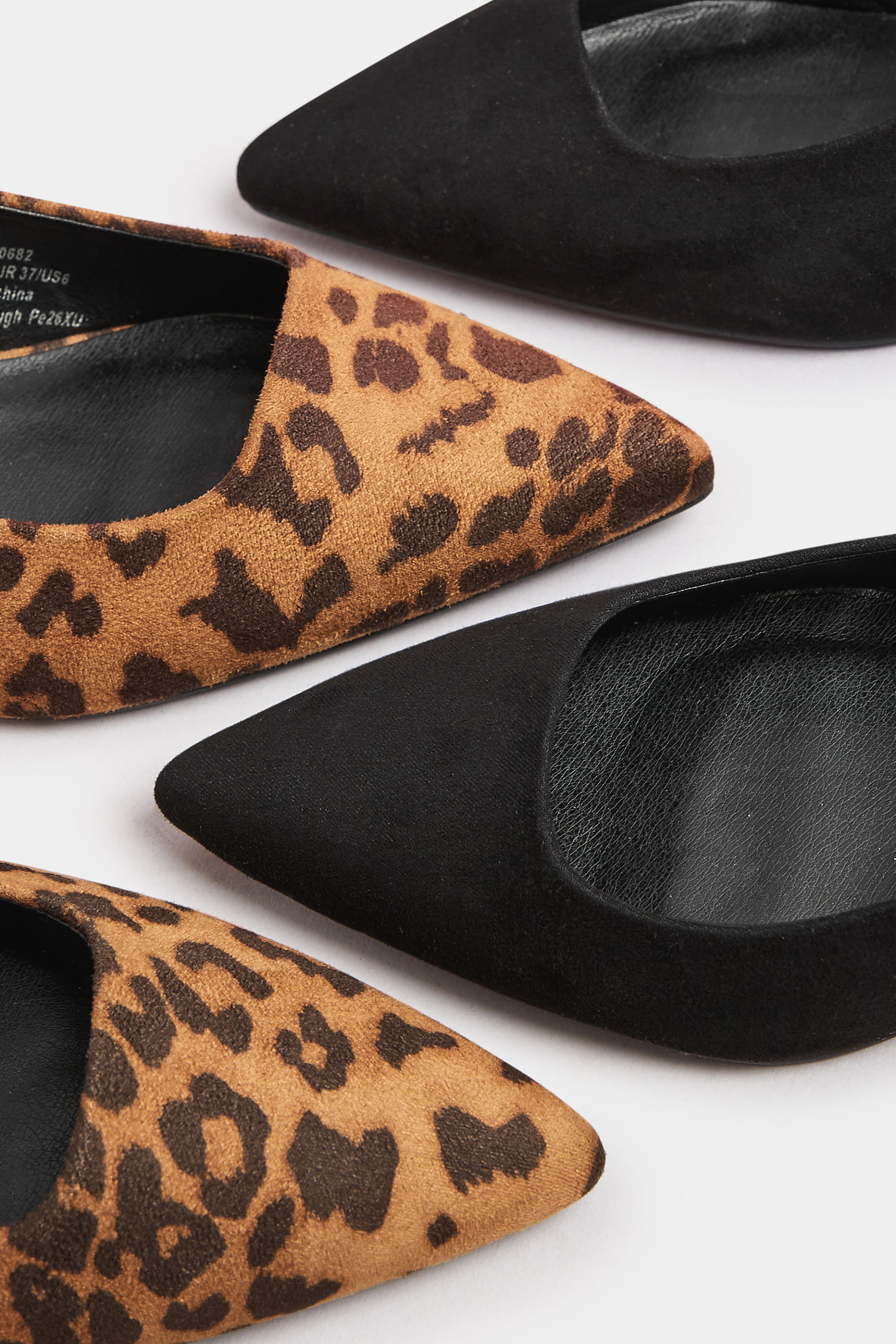 Brown Leopard Print Slingback Kitten Heels In Extra Wide EEE Fit | Yours Clothing 7