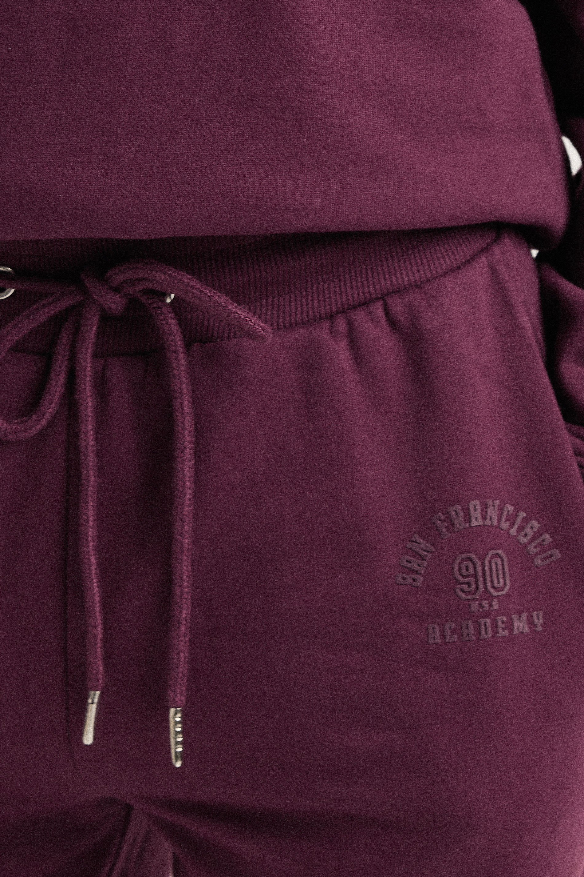 PixieGirl Petite Women's Burgundy Red 'San Francisco' Joggers | PixieGirl 4