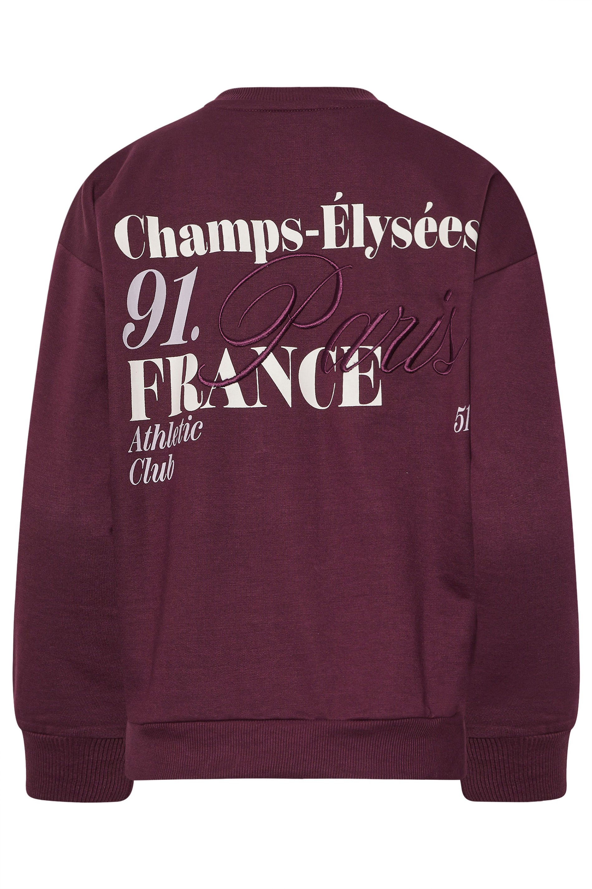 PixieGirl Petite Women's Burgundy Red Slogan Sweatshirt | PixieGirl 7
