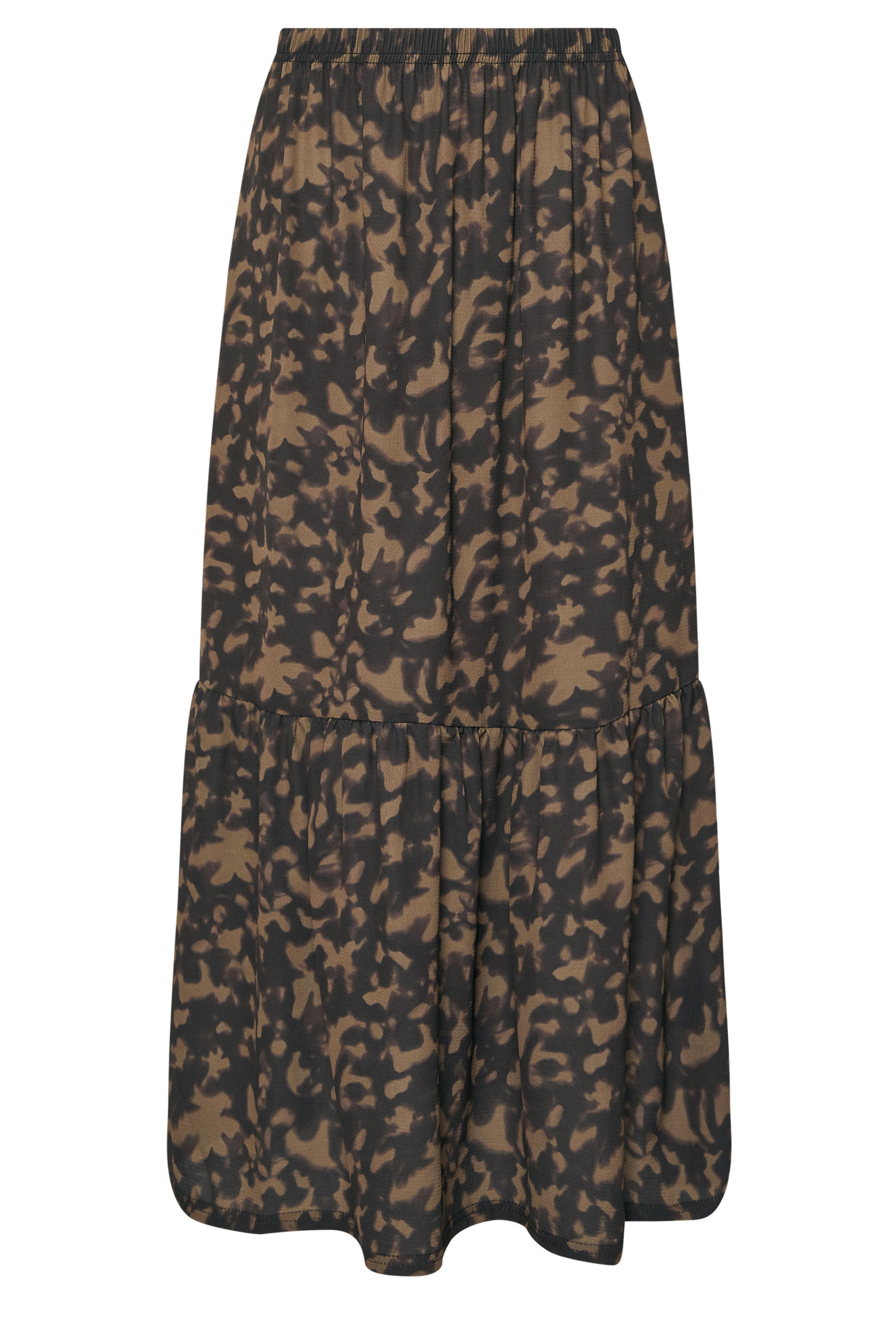 PixieGirl Petite Brown Tortoiseshell Tiered Skirt | PixieGirl 5
