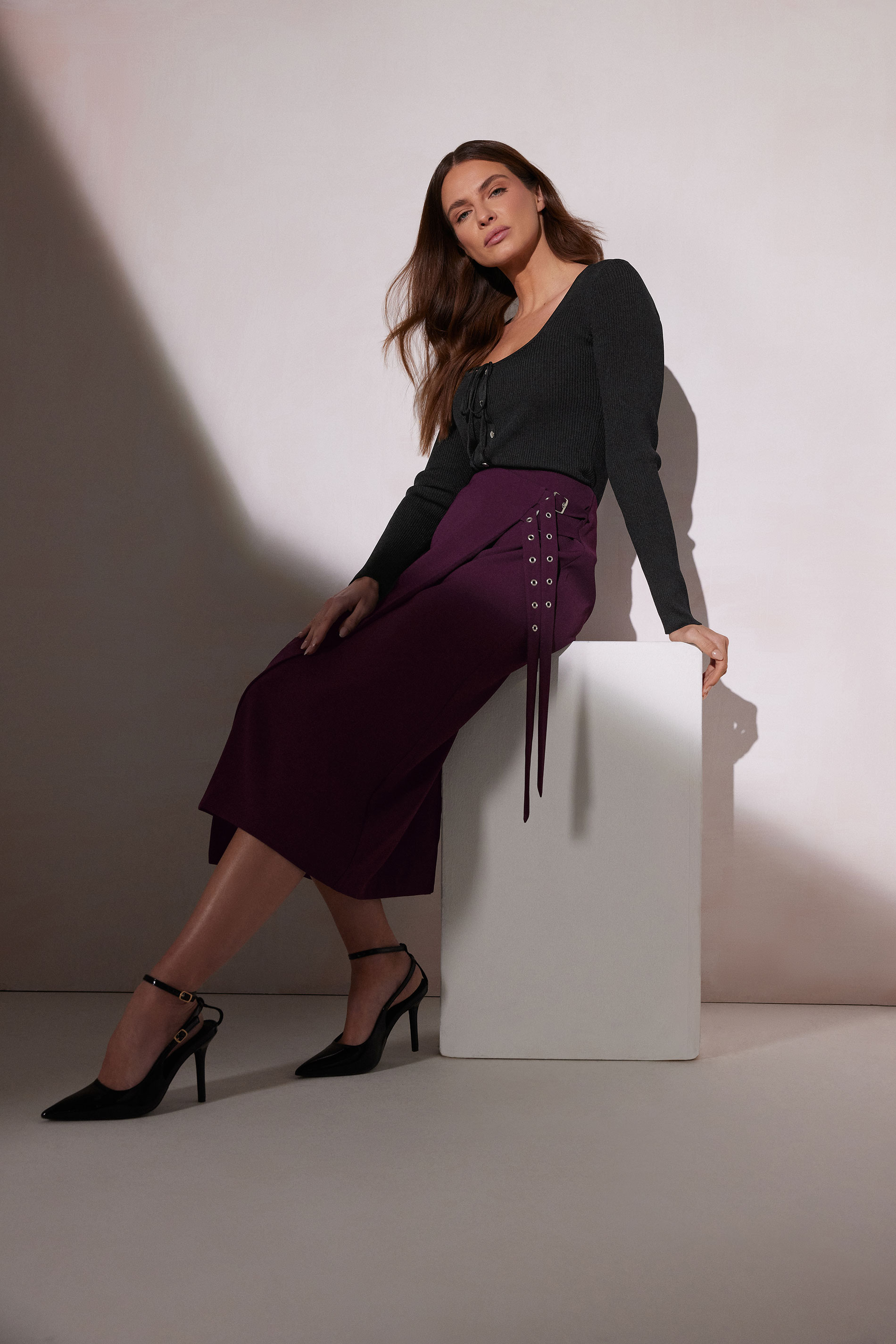STAR Purple Belt Buckle Wrap Skirt | StarByJM 1