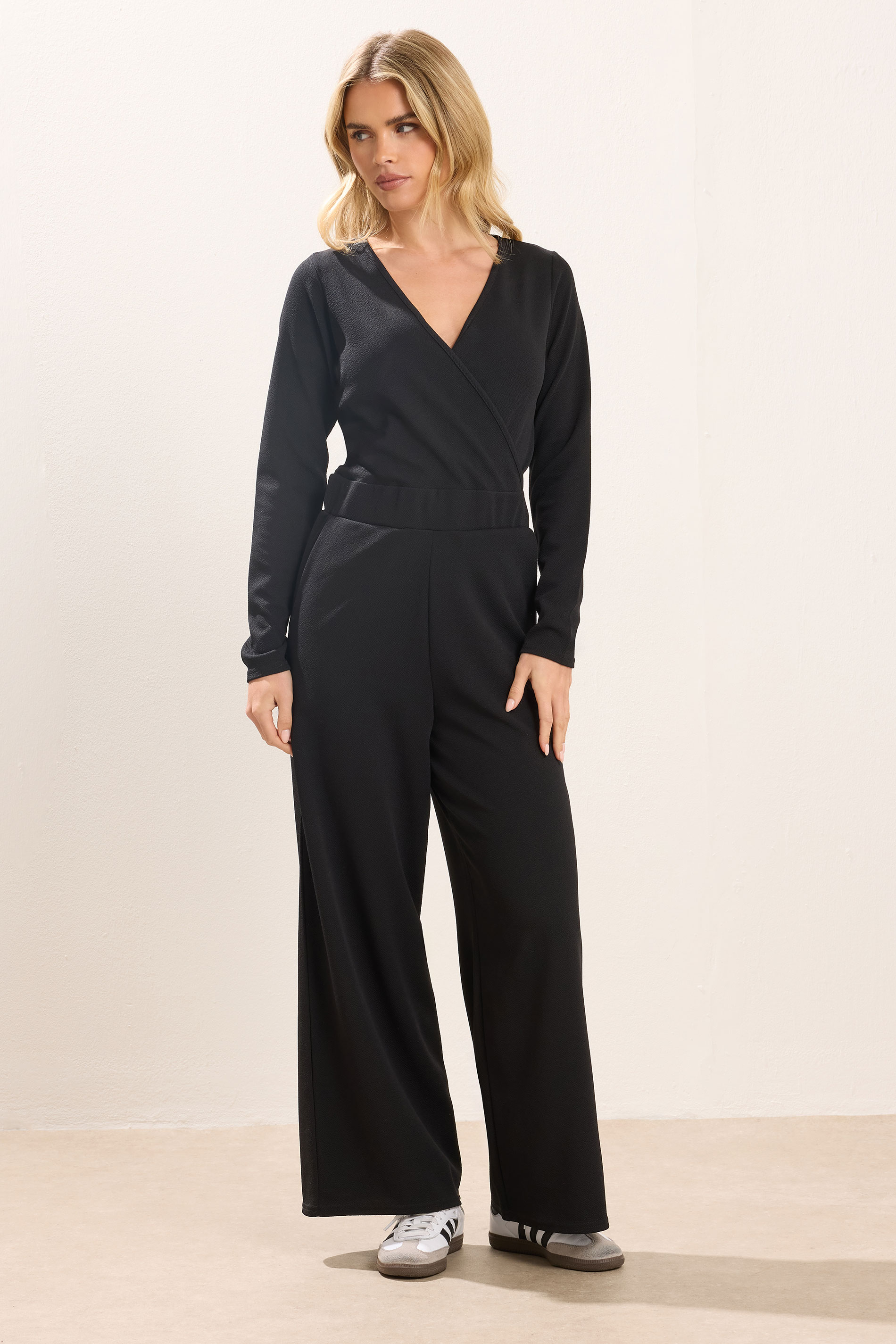 PixieGirl Petite Women's Black Wide Leg Jumpsuit | PixieGirl 2