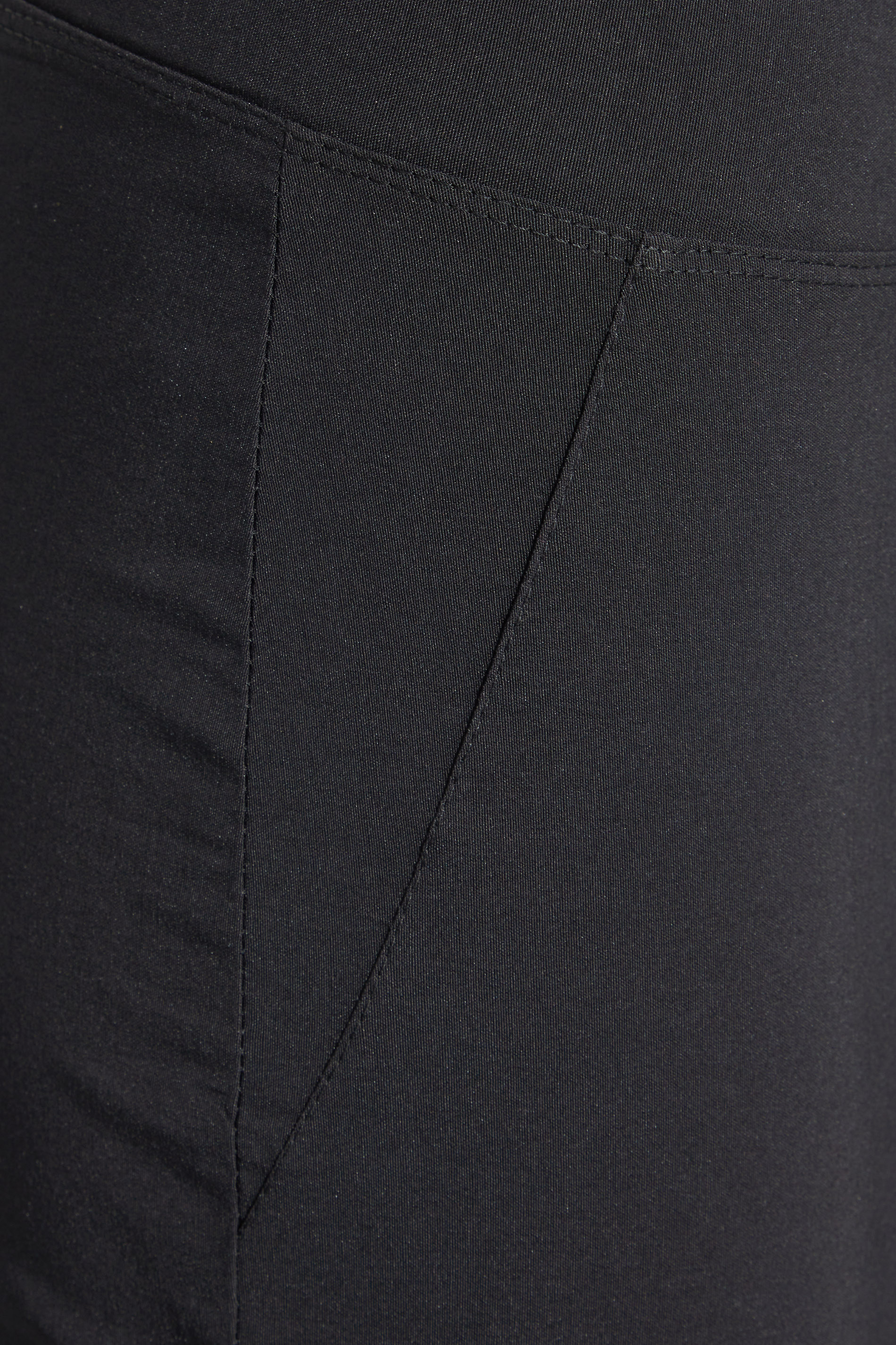 Petite Black Bi Stretch Skinny Fit Trousers | PixieGirl  3
