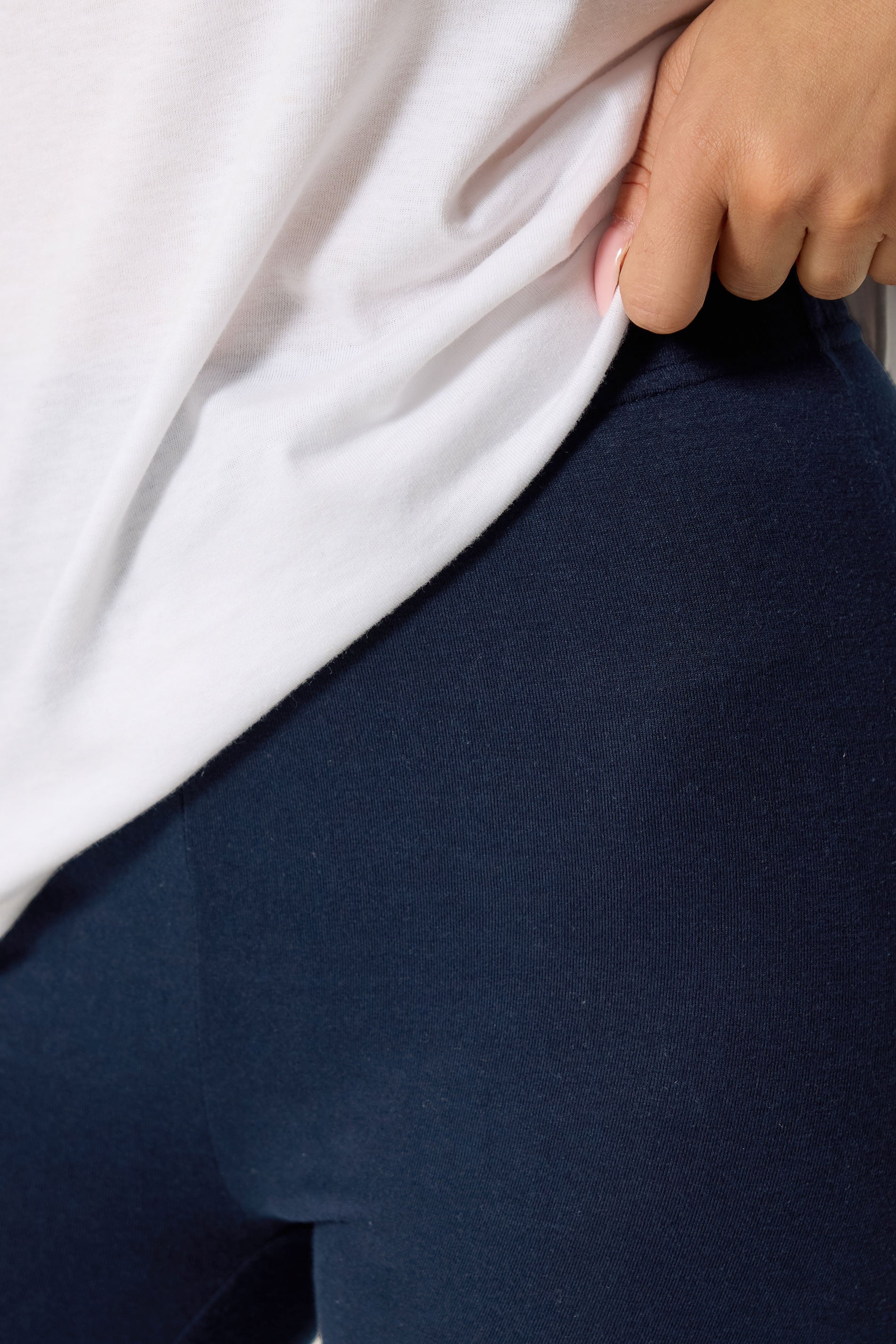 PixieGirl Petite Women's 2 PACK Navy Blue & Black Cotton Leggings | PixieGirl 6