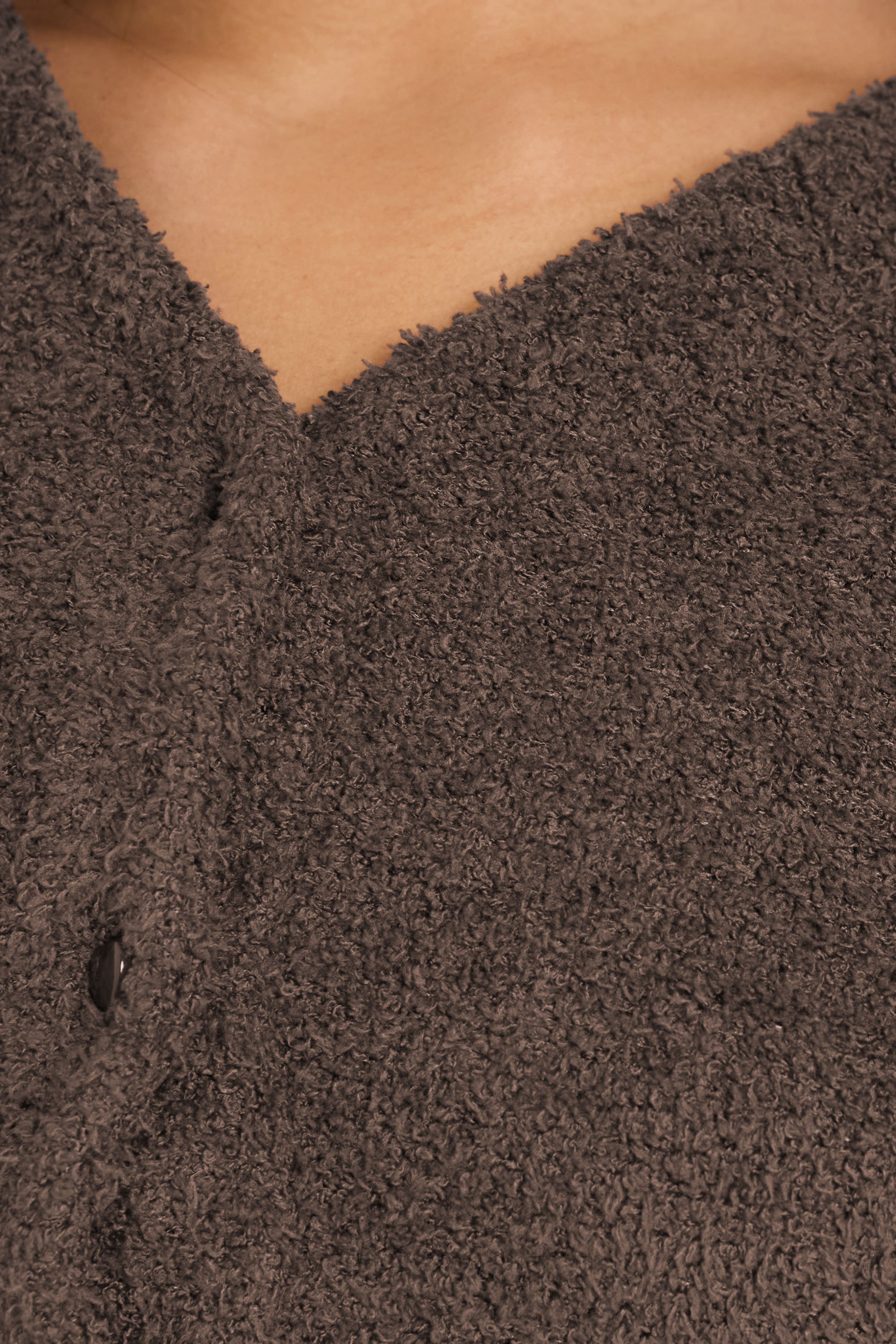 PixieGirl Petite Women's Chocolate Brown Chenille Cardigan | PixieGirl 5