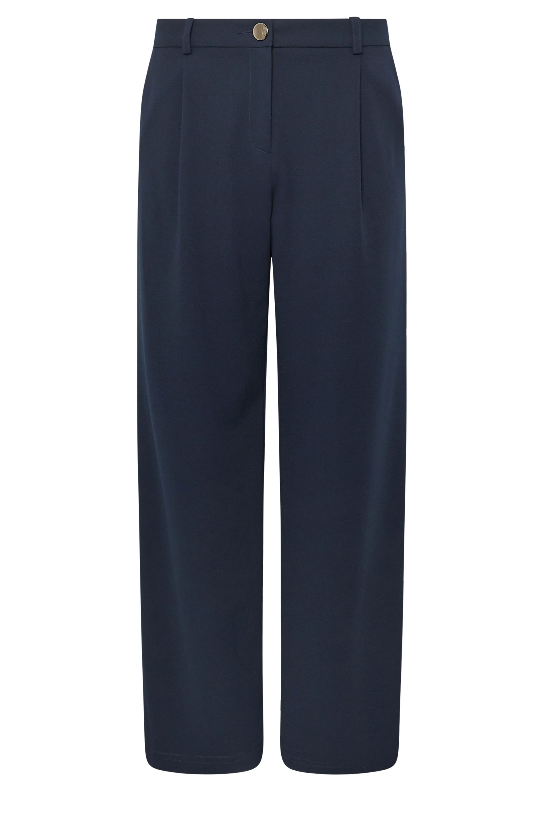 M&Co Navy Blue Scuba Wide Leg Trousers | M&Co 6
