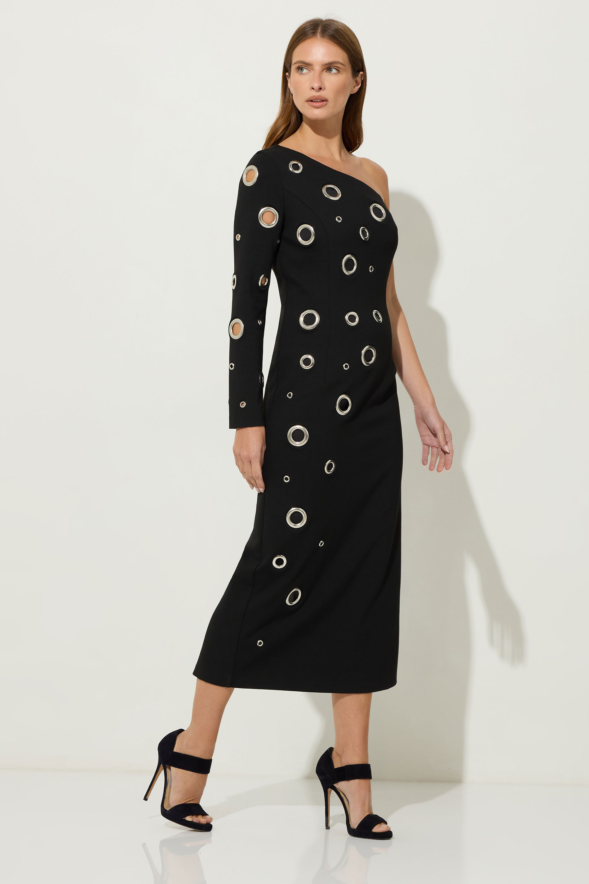 STAR Black One Shoulder Eyelet Dress | StarByJM 2