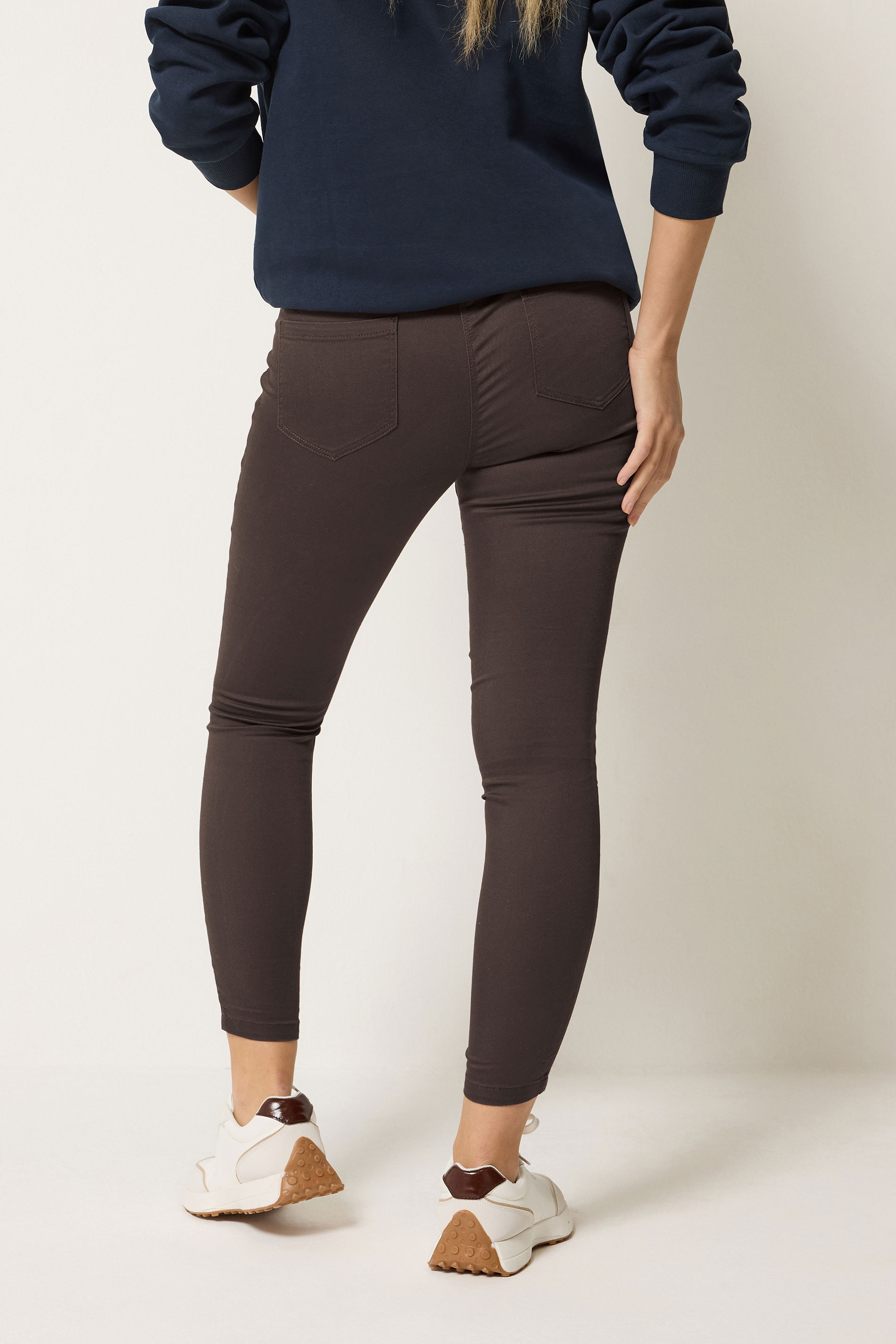 M&Co Chocolate Brown Skinny Jeggings | M&Co 2