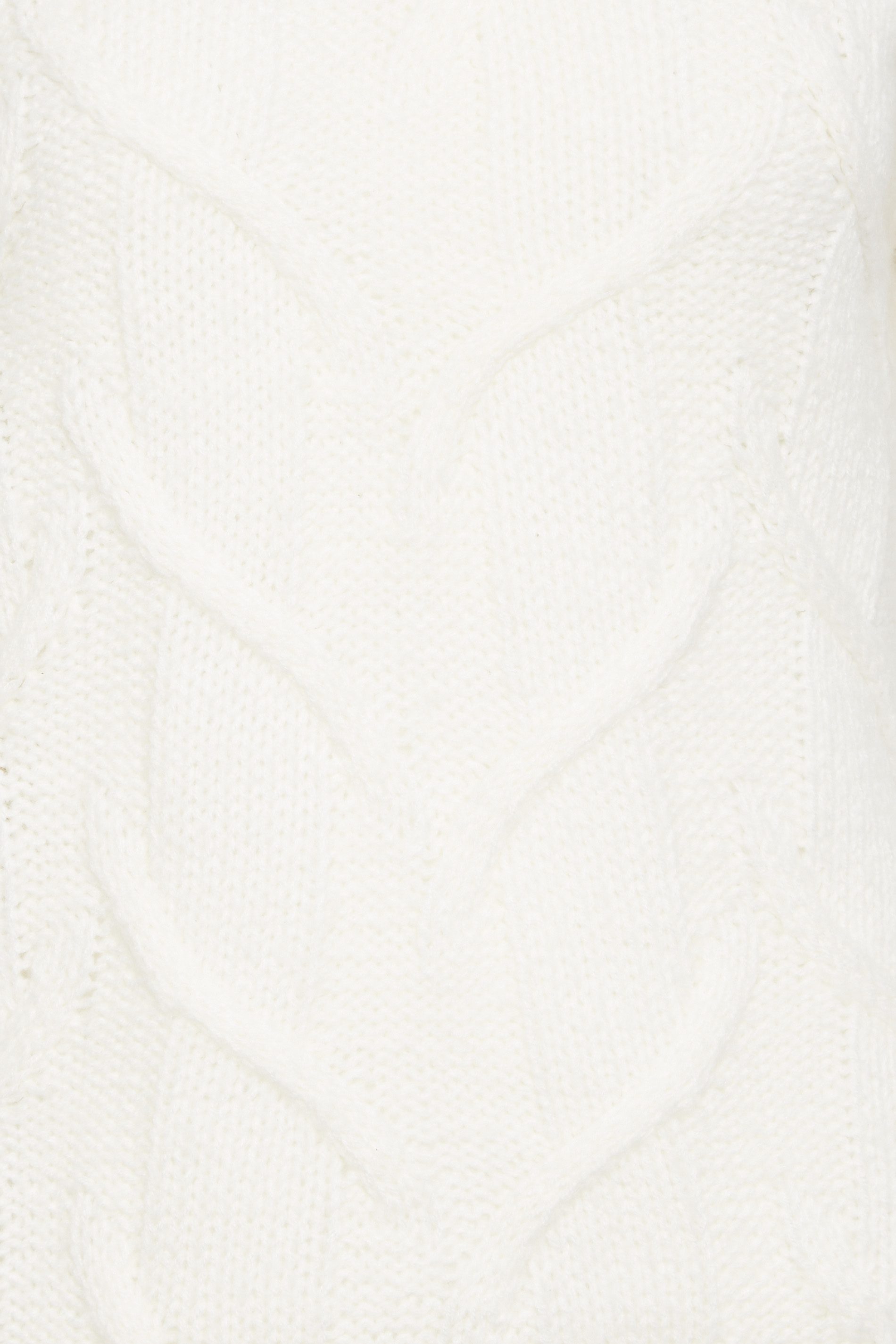 Petite Ivory White High Neck Cable Knit Jumper | PixieGirl 5