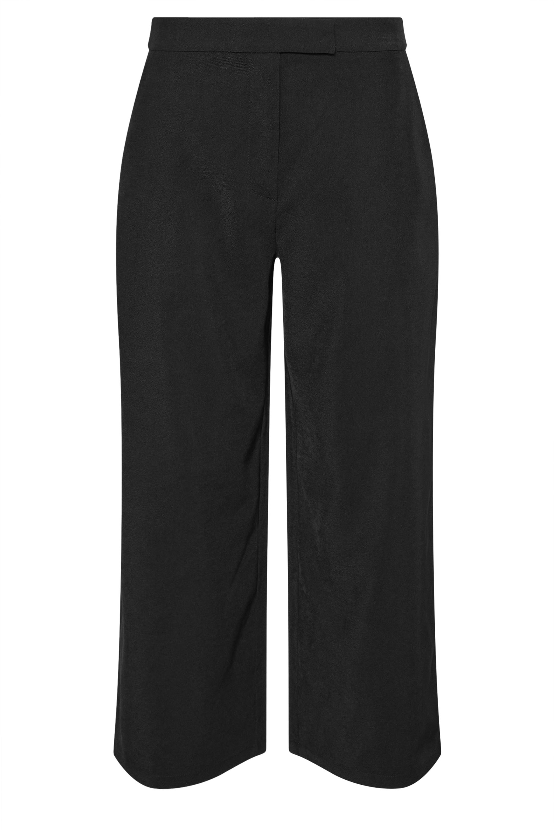 PixieGirl Petite Women's Black Tab Wide Leg Trousers | PixieGirl 5