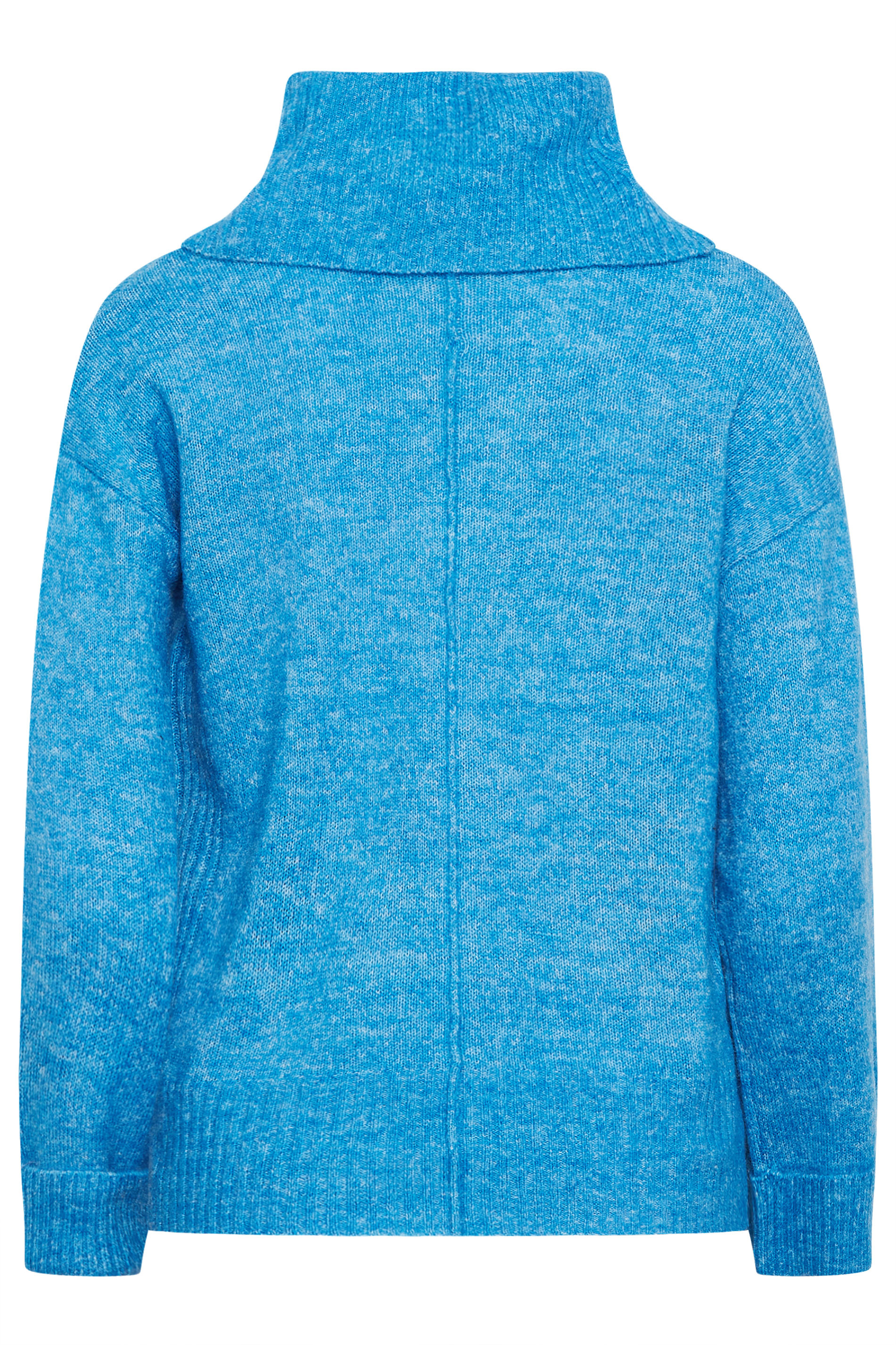 PixieGirl Cobalt Blue Roll Neck Knit Jumper | PixieGirl  7