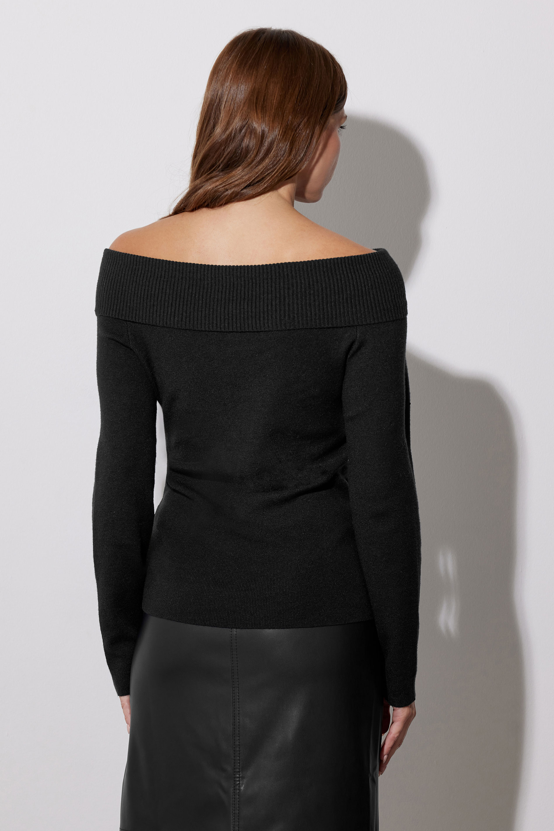 STAR Black Bardot Buckle Detail Jumper | StarByJM 4