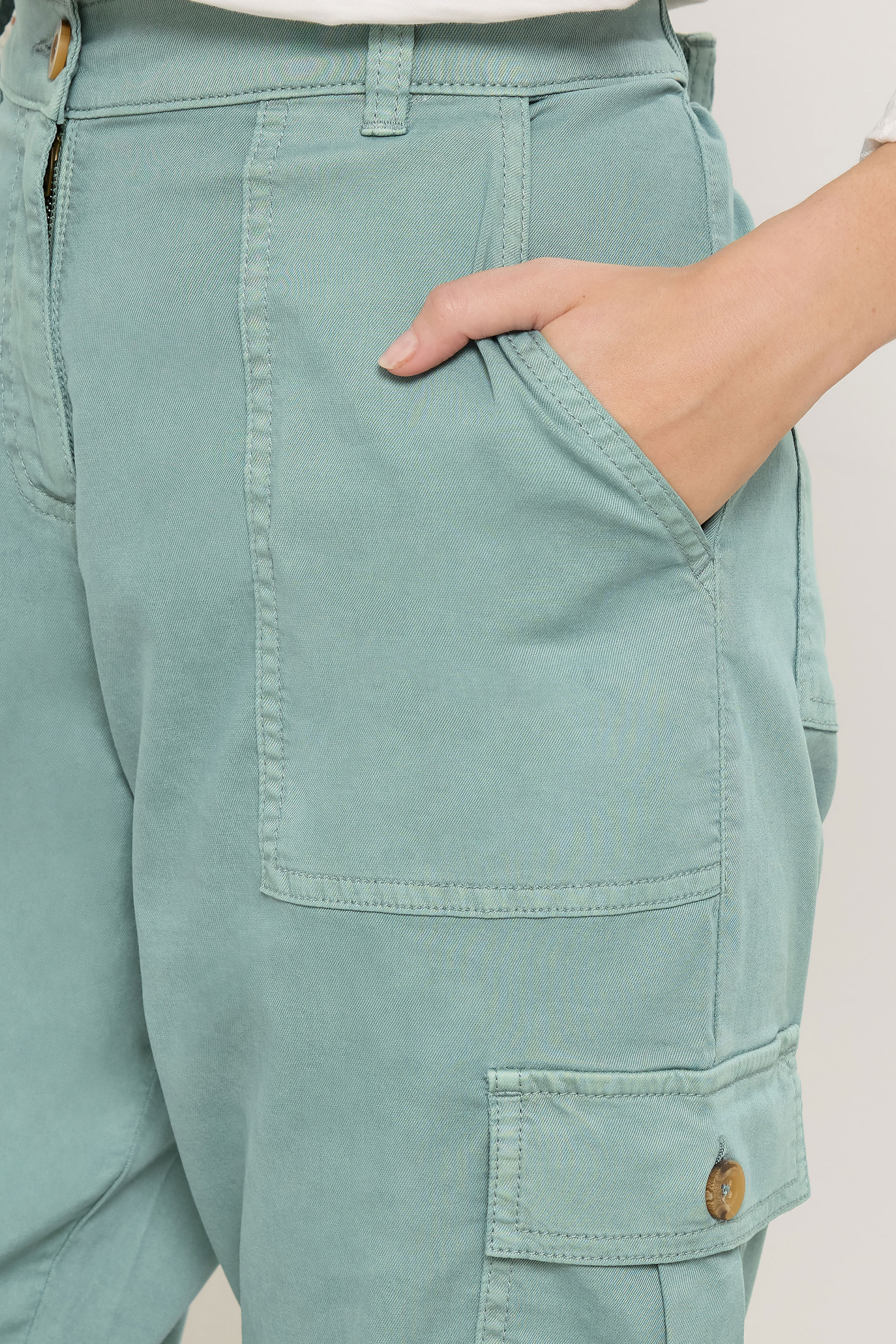 M&Co Green Cargo Trousers | M&Co 5