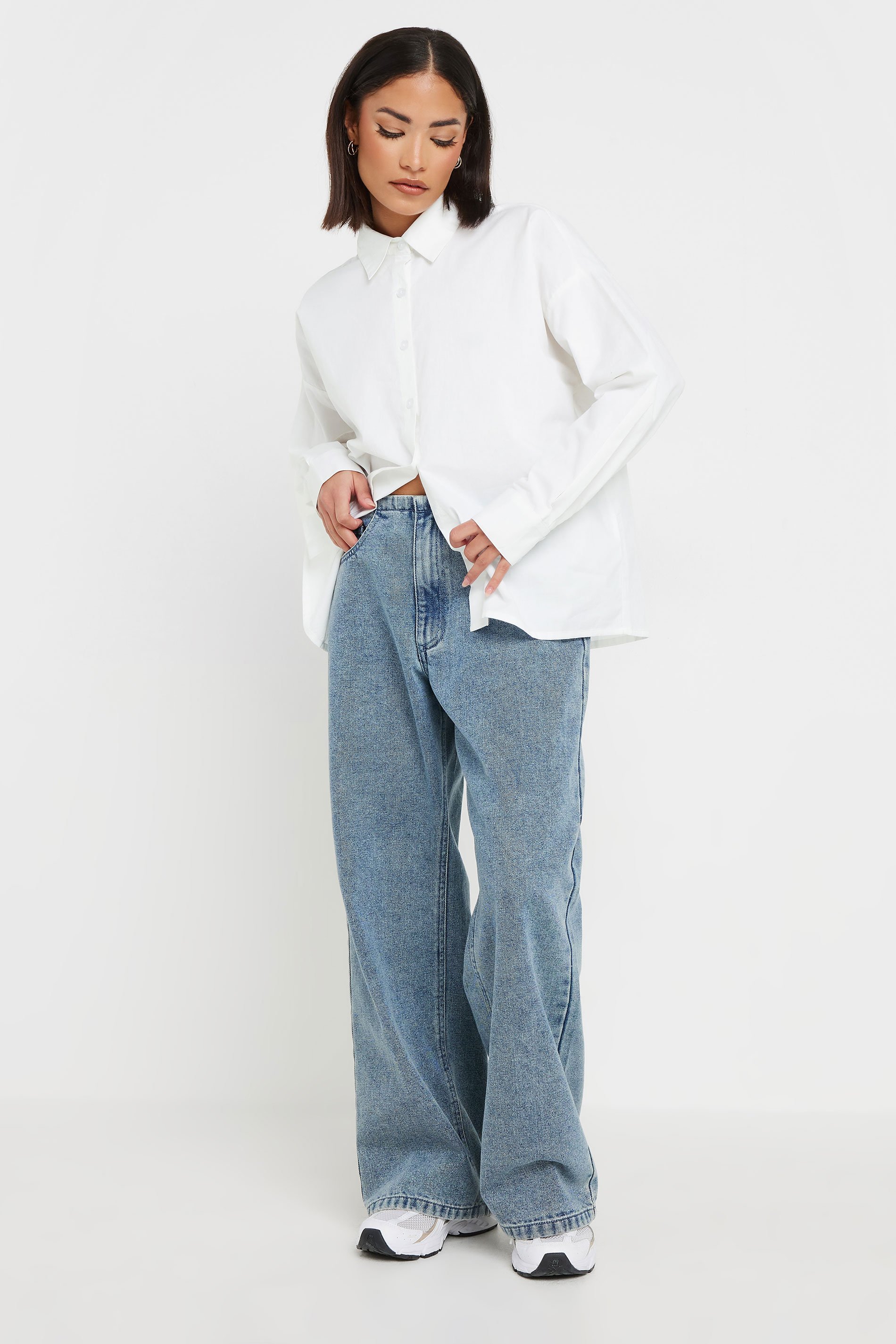 PixieGirl Petite Women's White Tie Back Shirt | PixieGirl 3