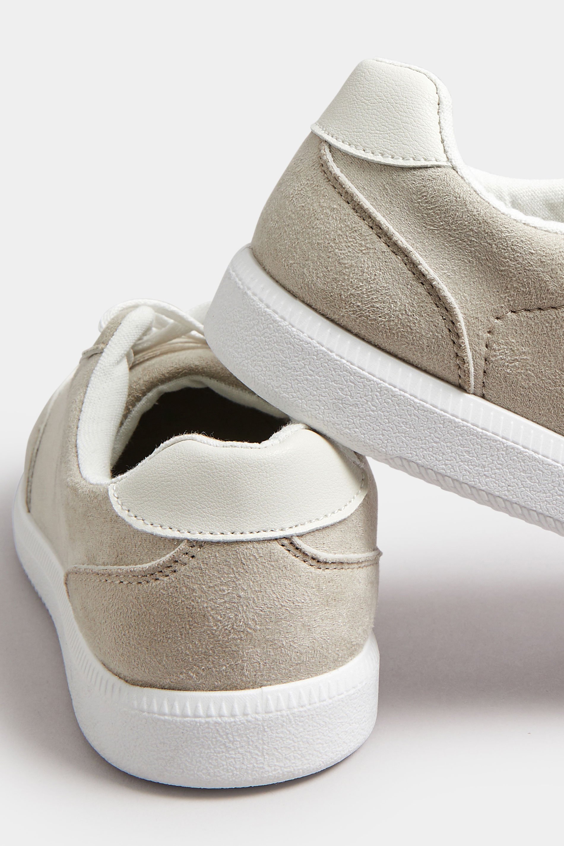 Grey Retro Trainers In Extra Wide EEE Fit | Yours Clothing 4