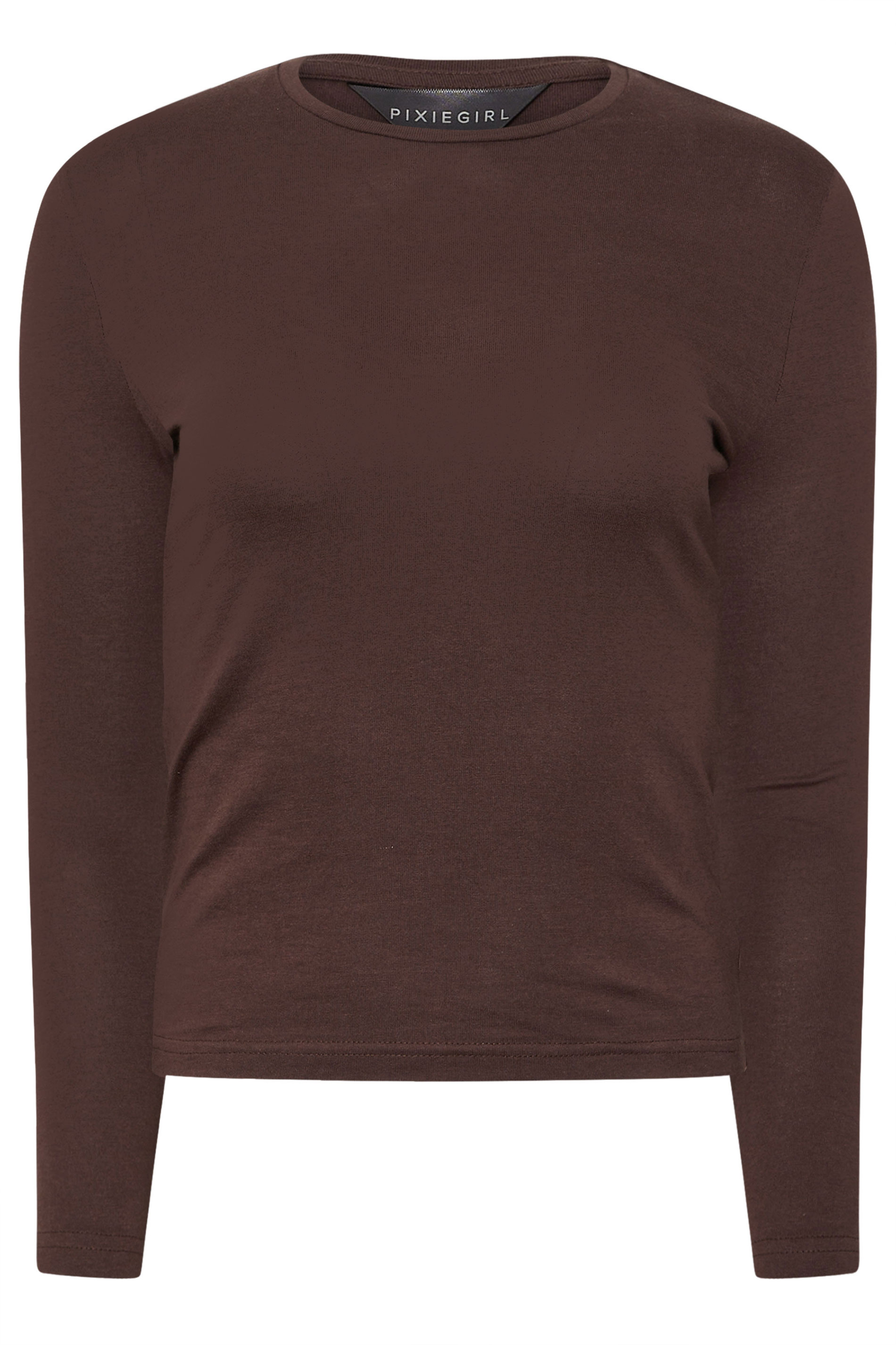 PixieGirl Petite Womens 2 PACK Chocolate Brown & Navy Blue Cotton T-Shirts | PixieGirl 9