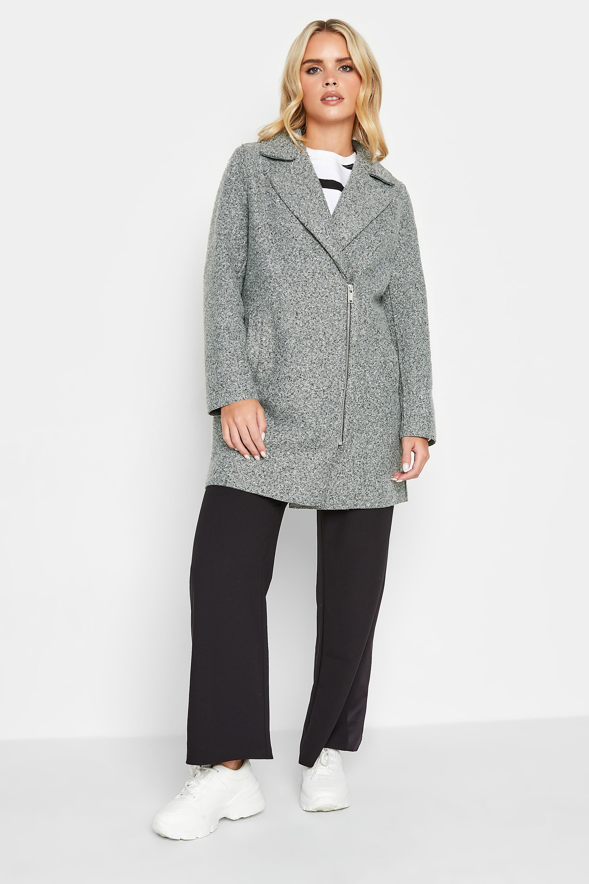 PixieGirl Grey Boucle Formal Coat | PixieGirl 3