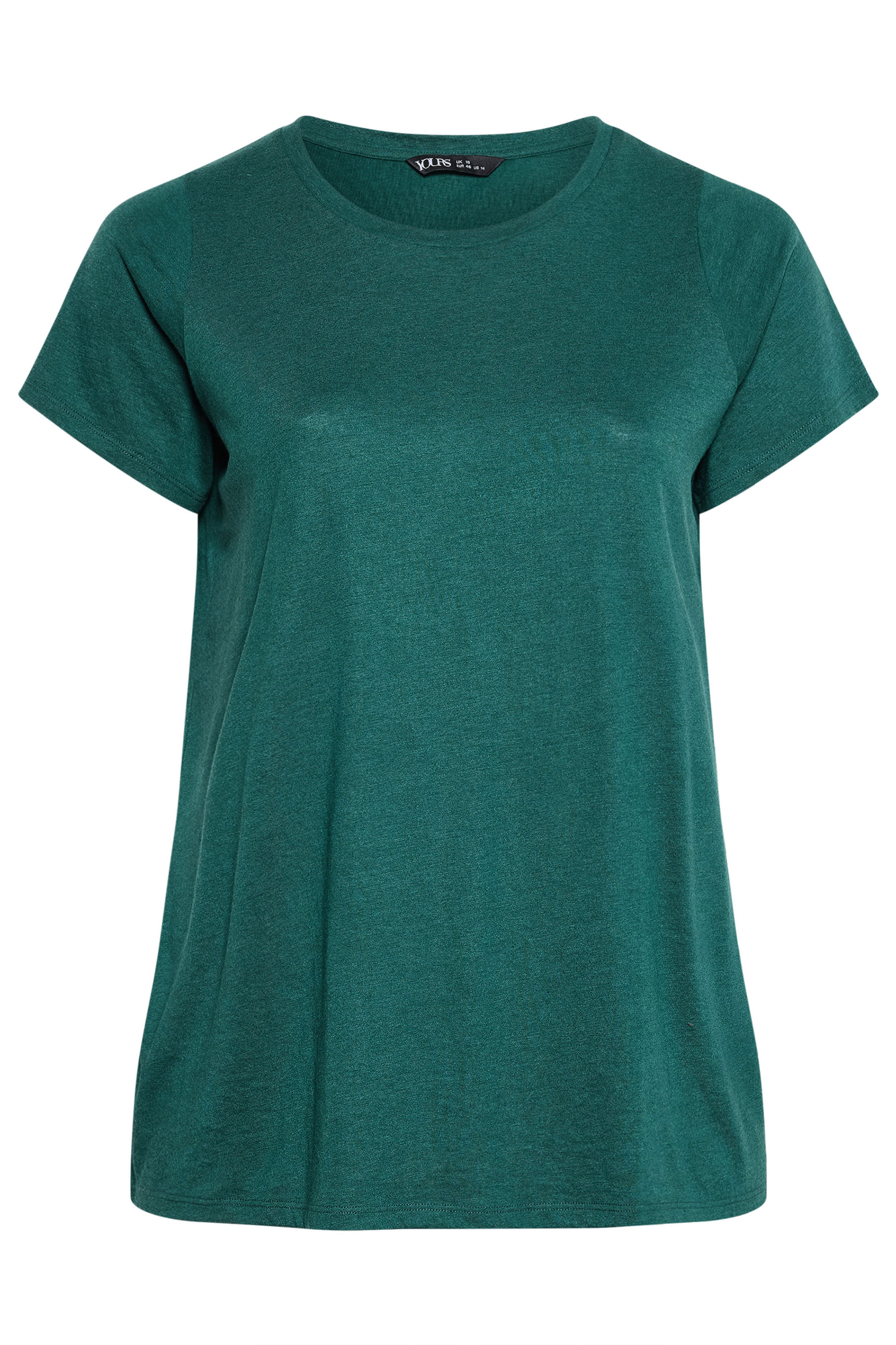 YOURS Plus Size Forest Green Core T-Shirt | Yours Clothing 5