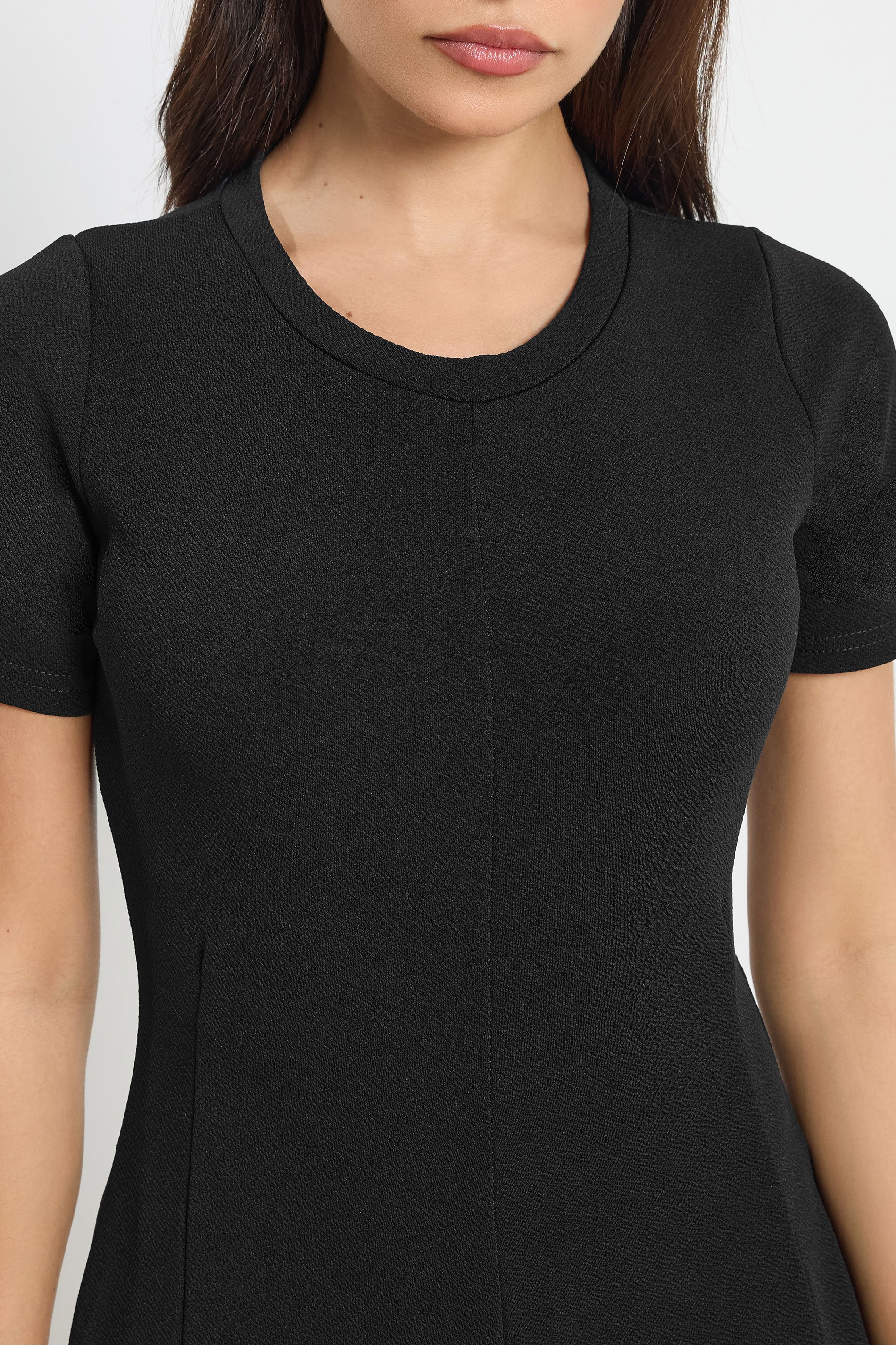 PixieGirl Petite Women's Black Textured Mini Dress | PixieGirl 4