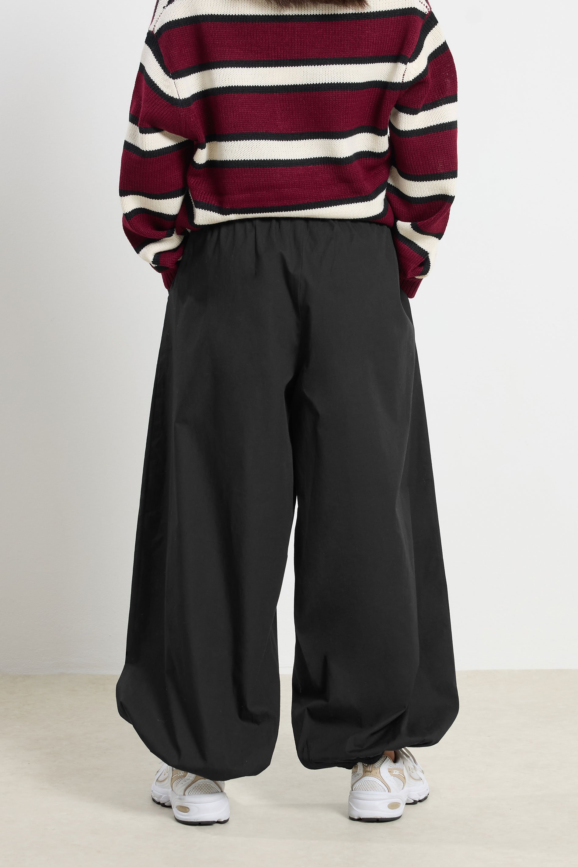 PixieGirl Petite Women's Black Poplin Cuffed Trousers | PixieGirl 3