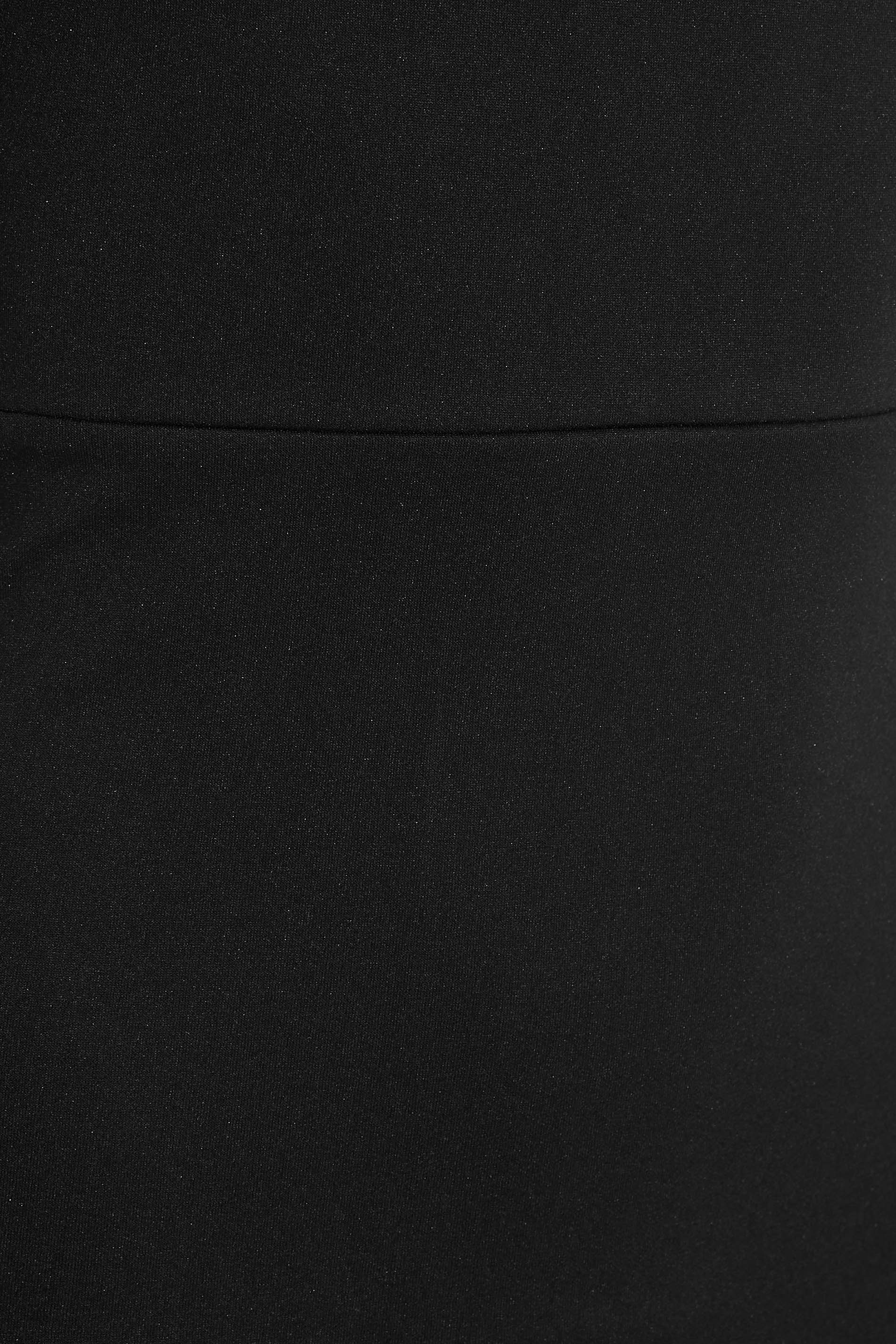 Petite Black Ruffle Shoulder Mini Dress | PixieGirl  6