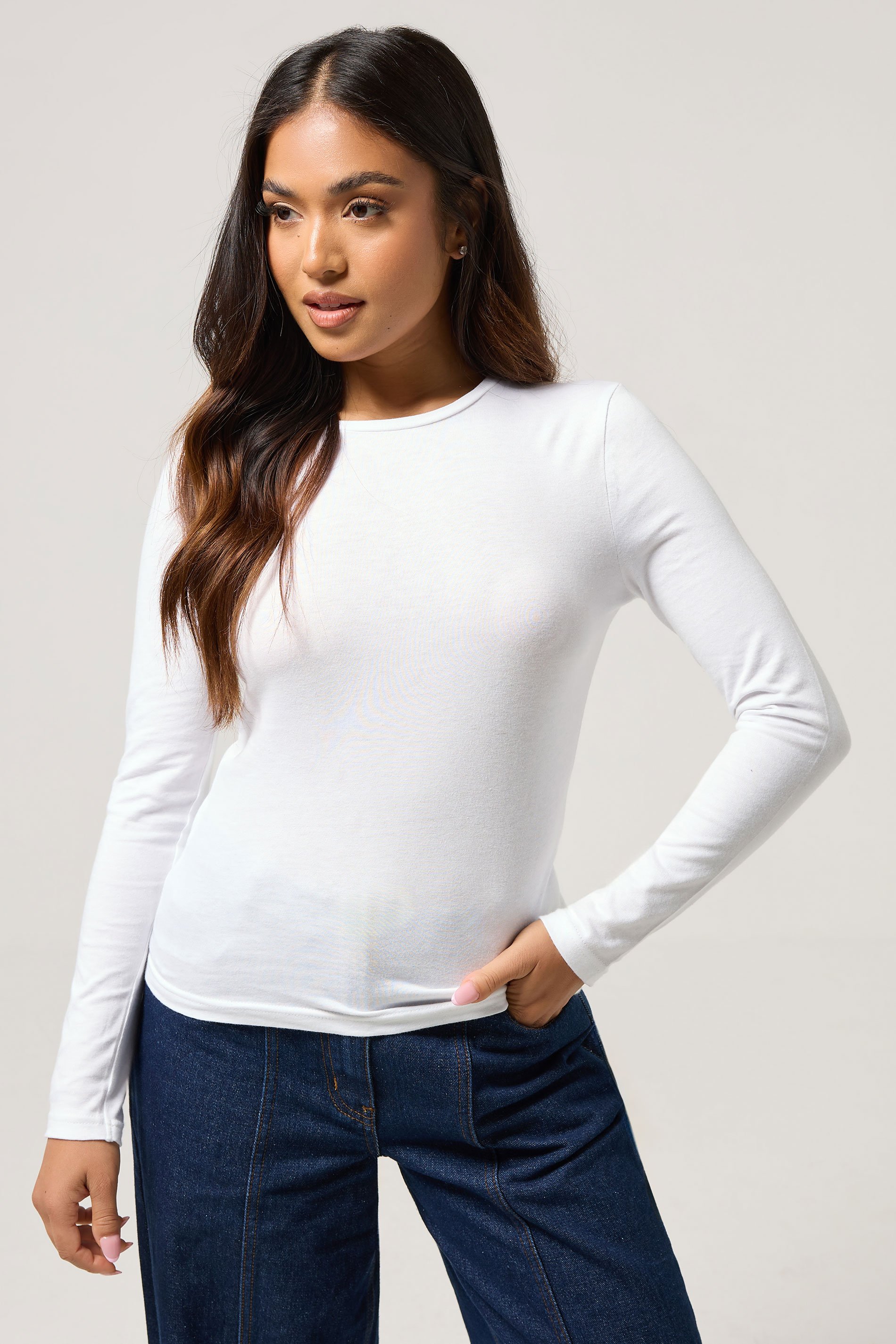 PixieGirl Petite Womens 2 PACK Black & White Cotton T-Shirts | PixieGirl 2